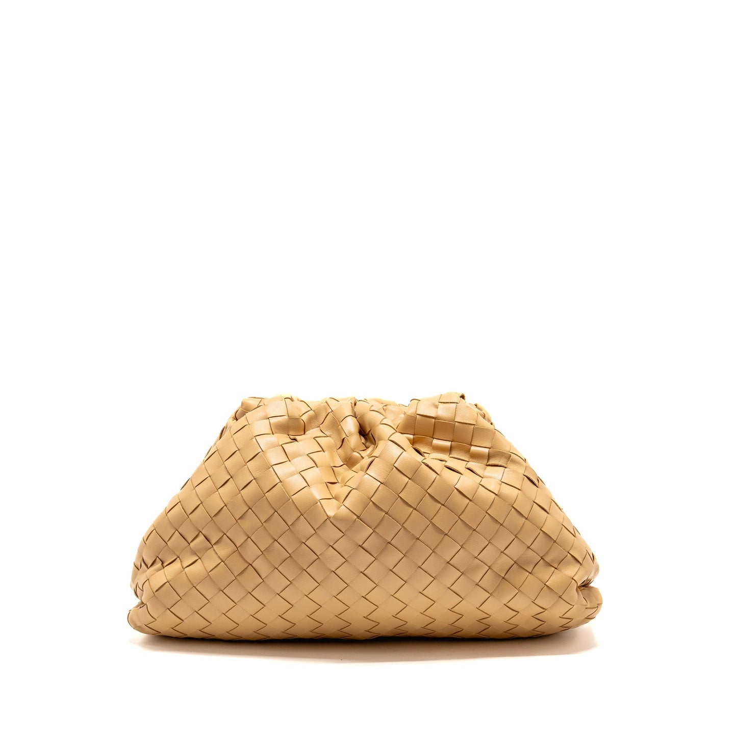Bottega Veneta Pouch Intrecciato Leather Beige