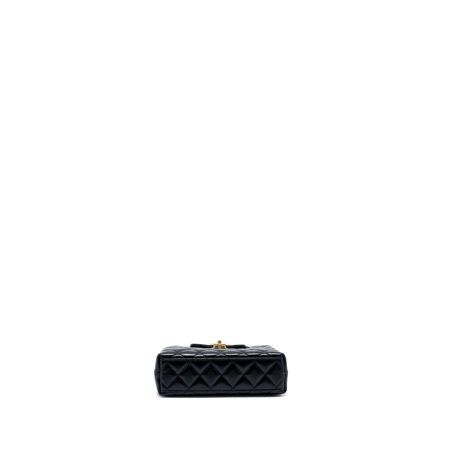 Chanel 24p Mini Shopping Tote Calfskin Black GHW (Microchip)