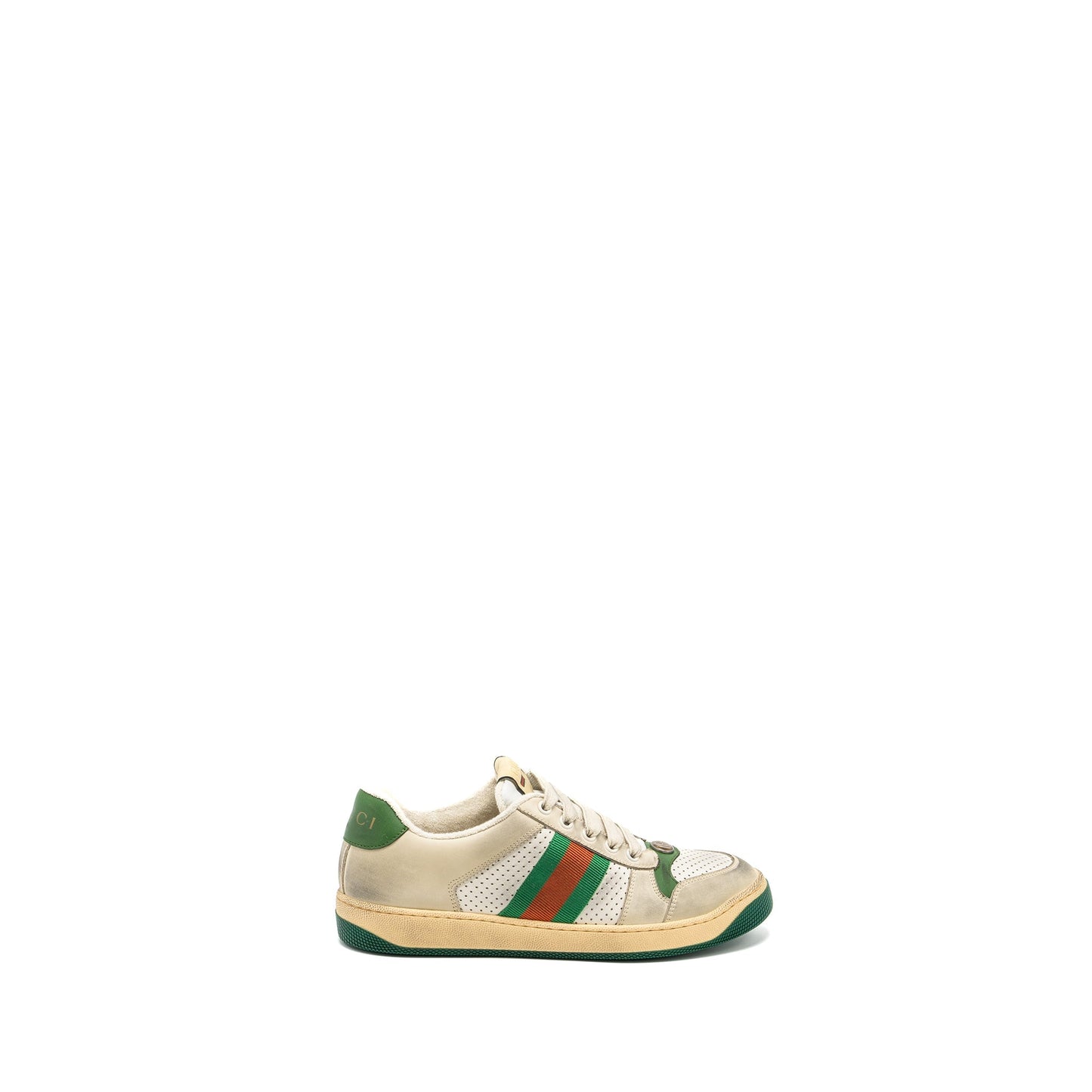 Gucci size 38 women?s Screener Leather Trainer / sneakers multicolour
