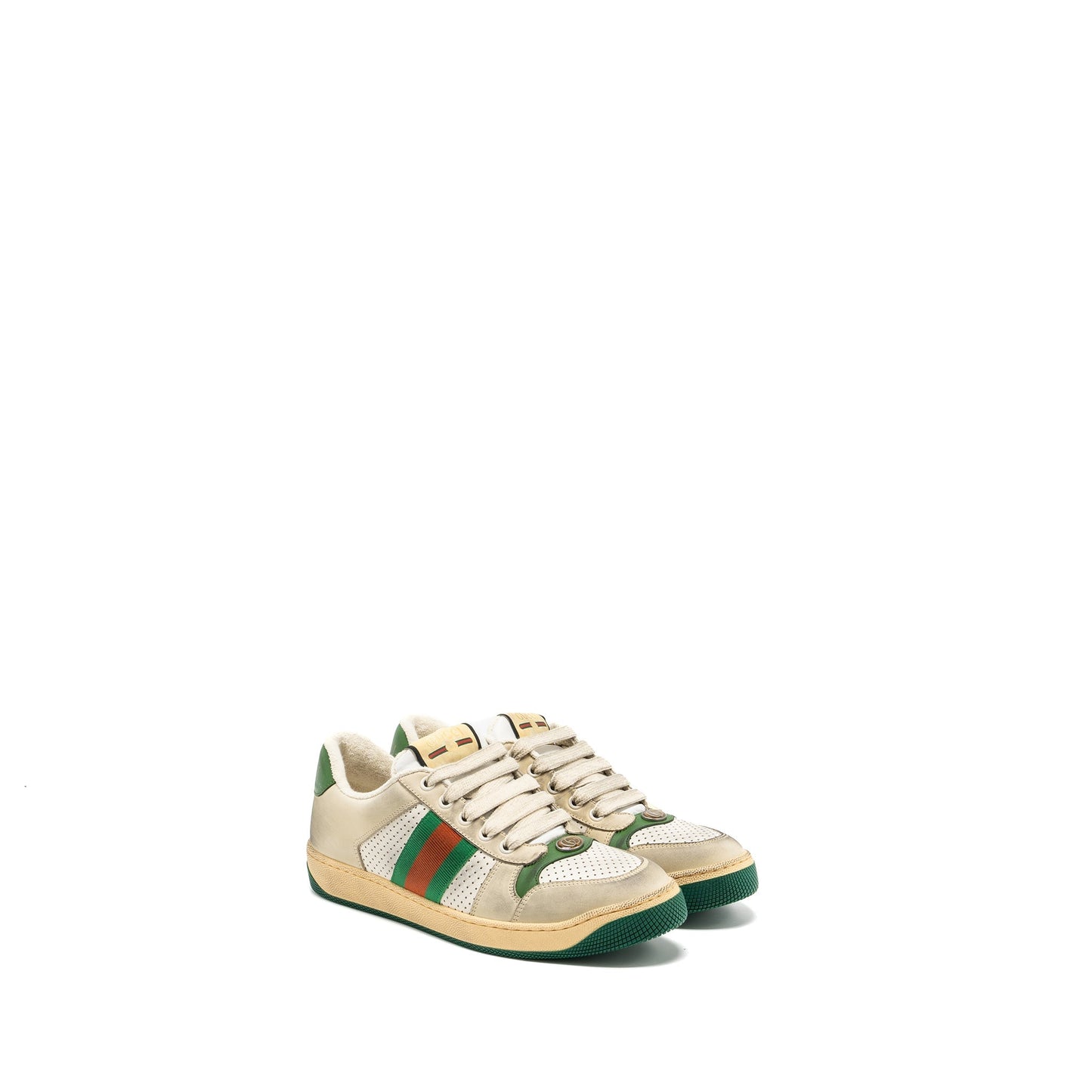 Gucci size 38 women?s Screener Leather Trainer / sneakers multicolour