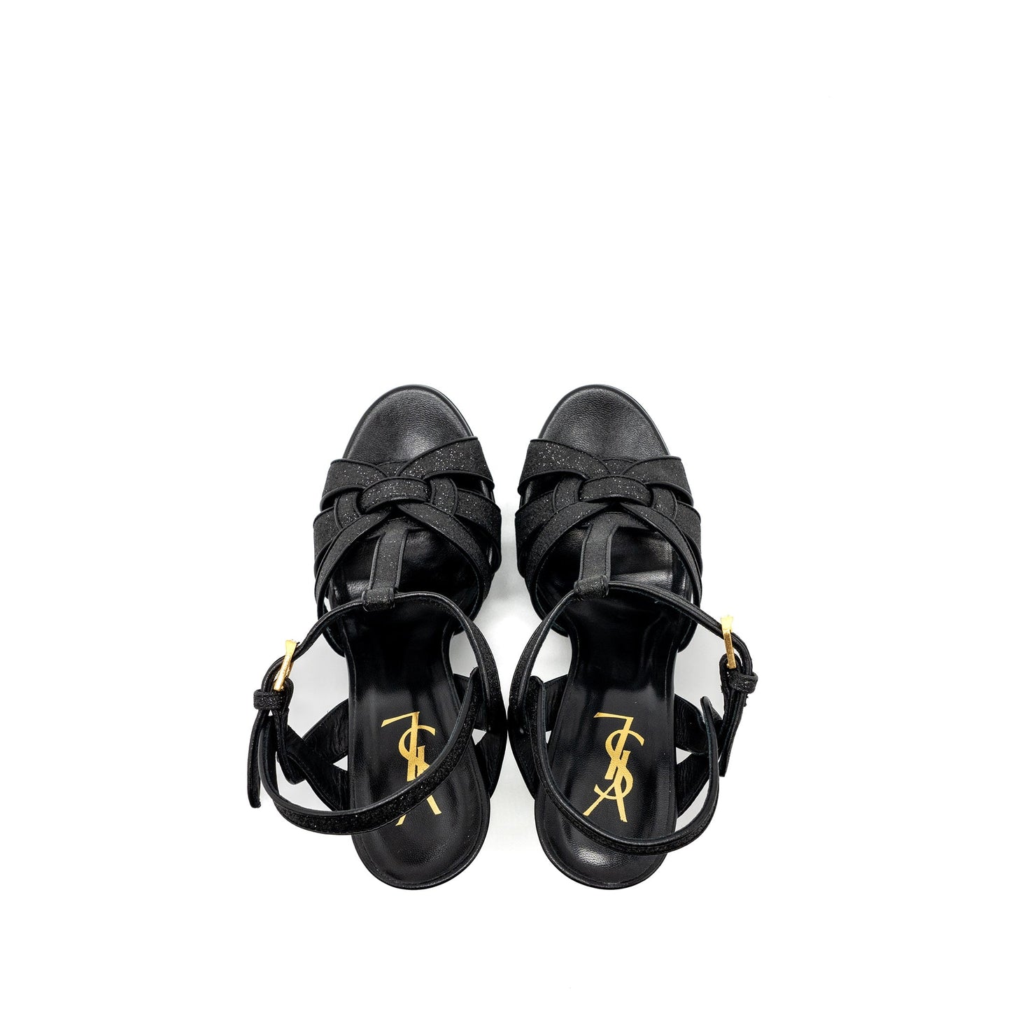 Saint Laurent Size 38 Tribute Platform Sandals Black