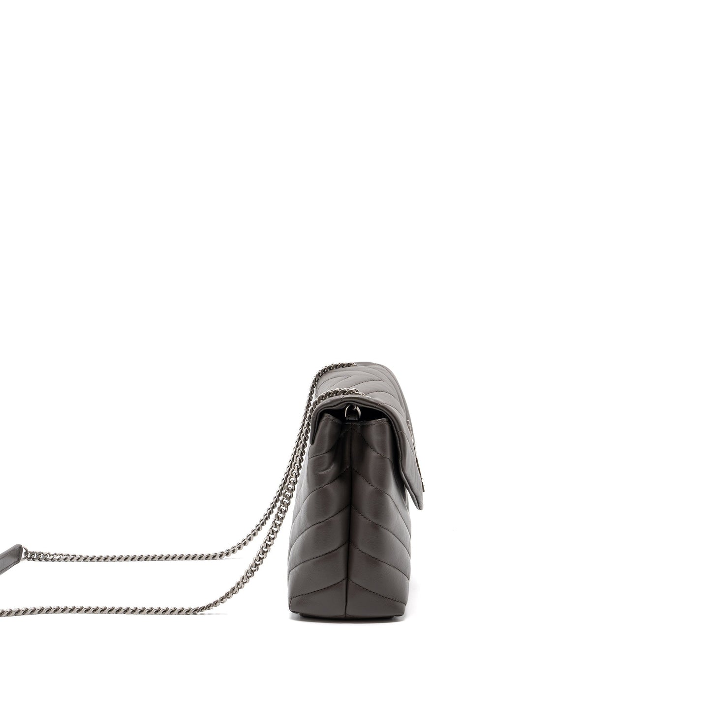 Saint Laurent/ Small Lou Lou Purse Calfskin Dark Grey