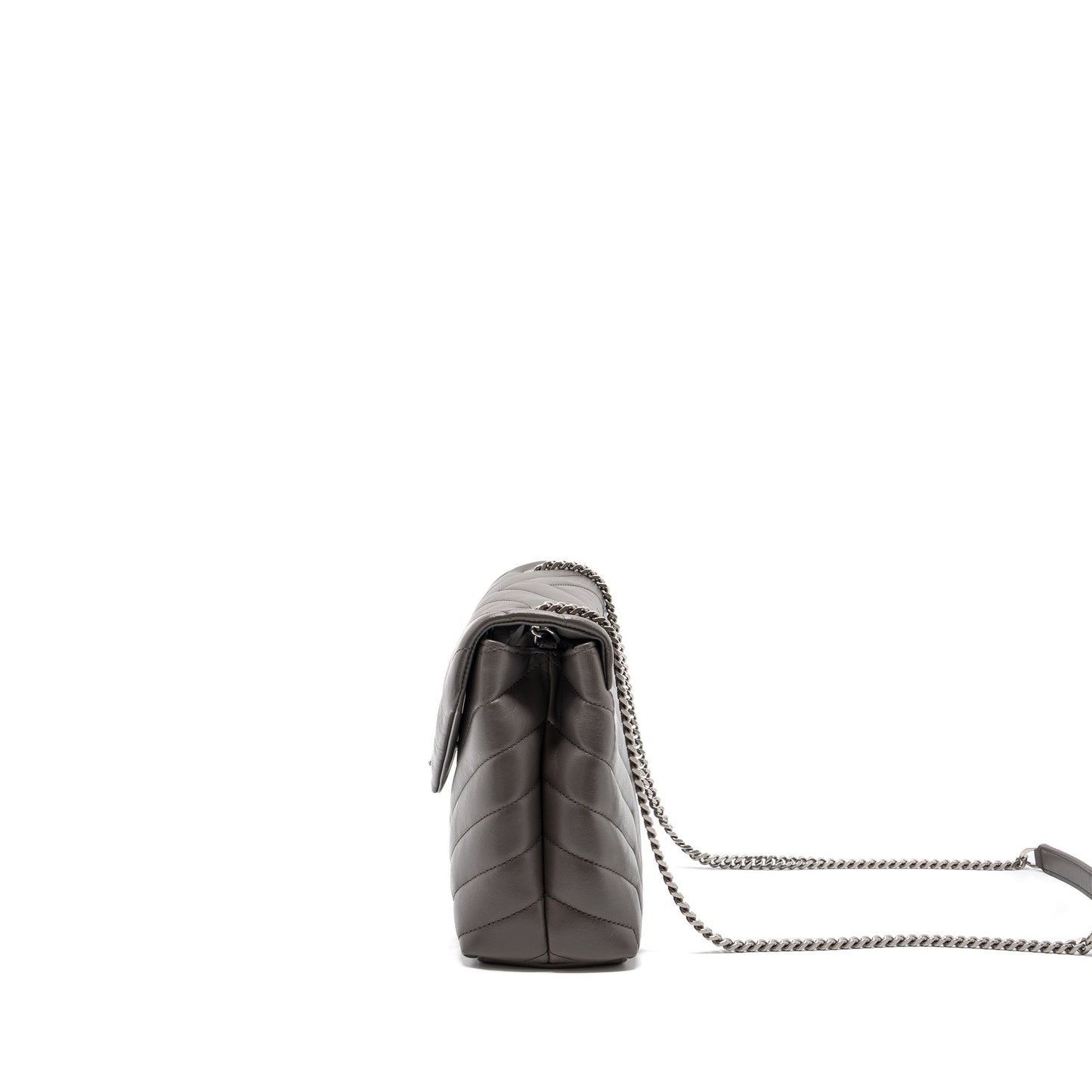 Saint Laurent/ Small Lou Lou Purse Calfskin Dark Grey