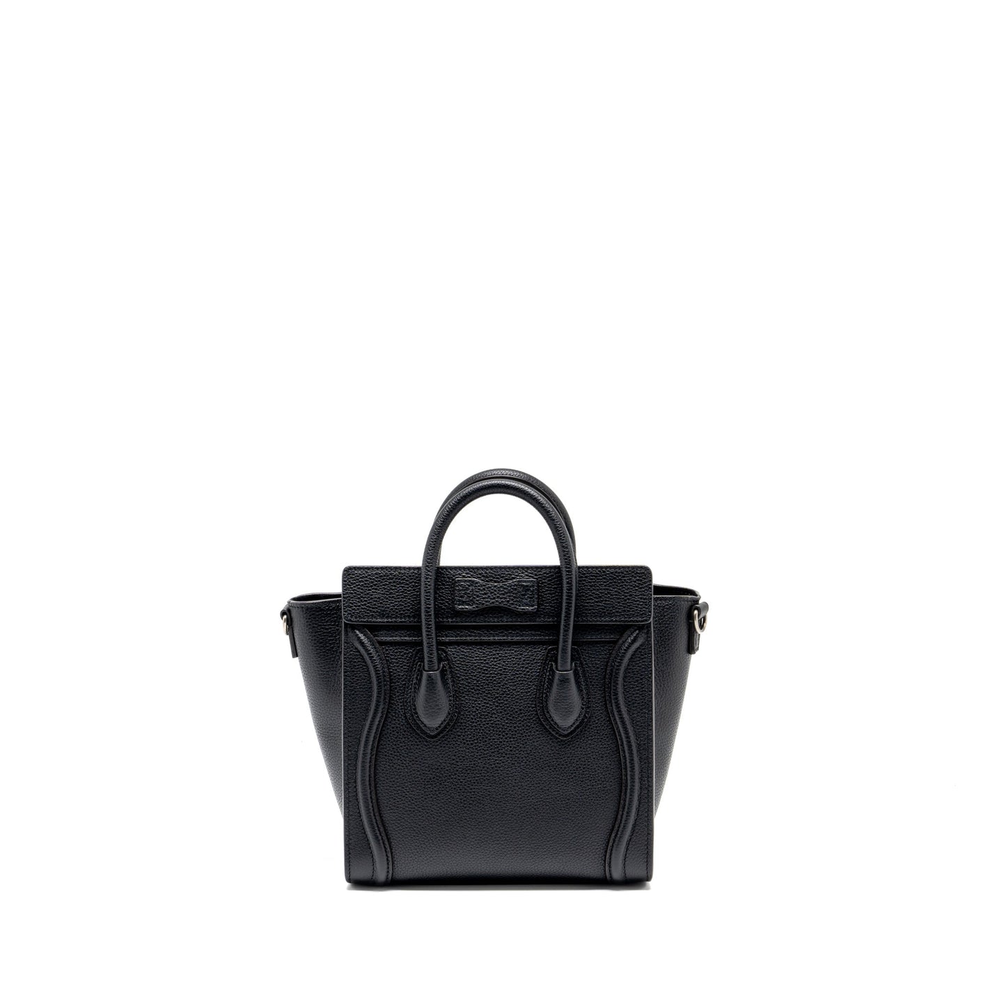 Celine nano luggage Purse calfskin black
