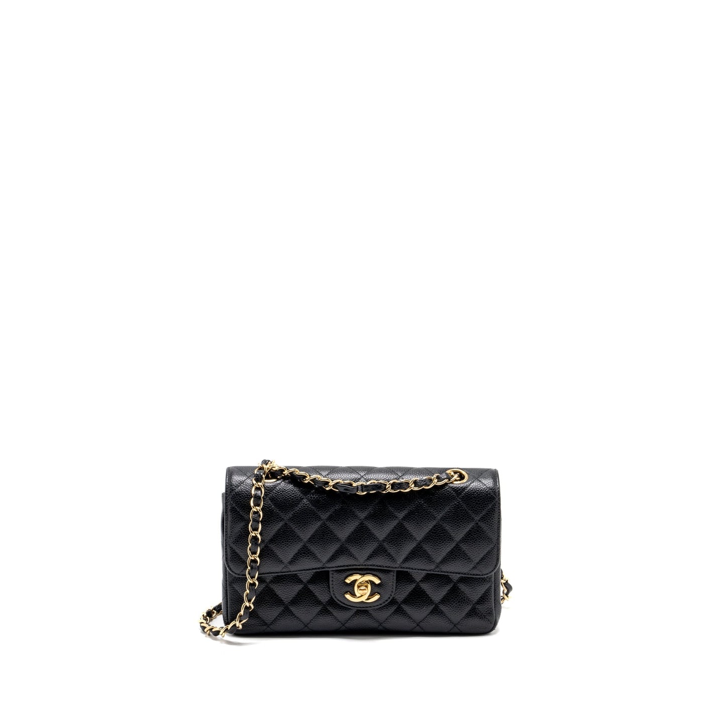 Chanel   small Classic double flap bag caviar black GHW