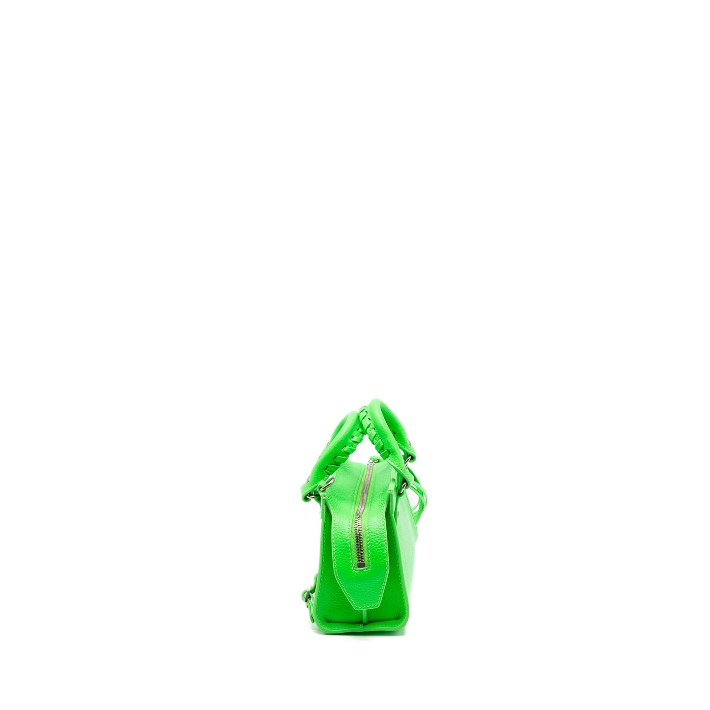 Balenciaga Super Mini Neo City Purse Calfskin Green