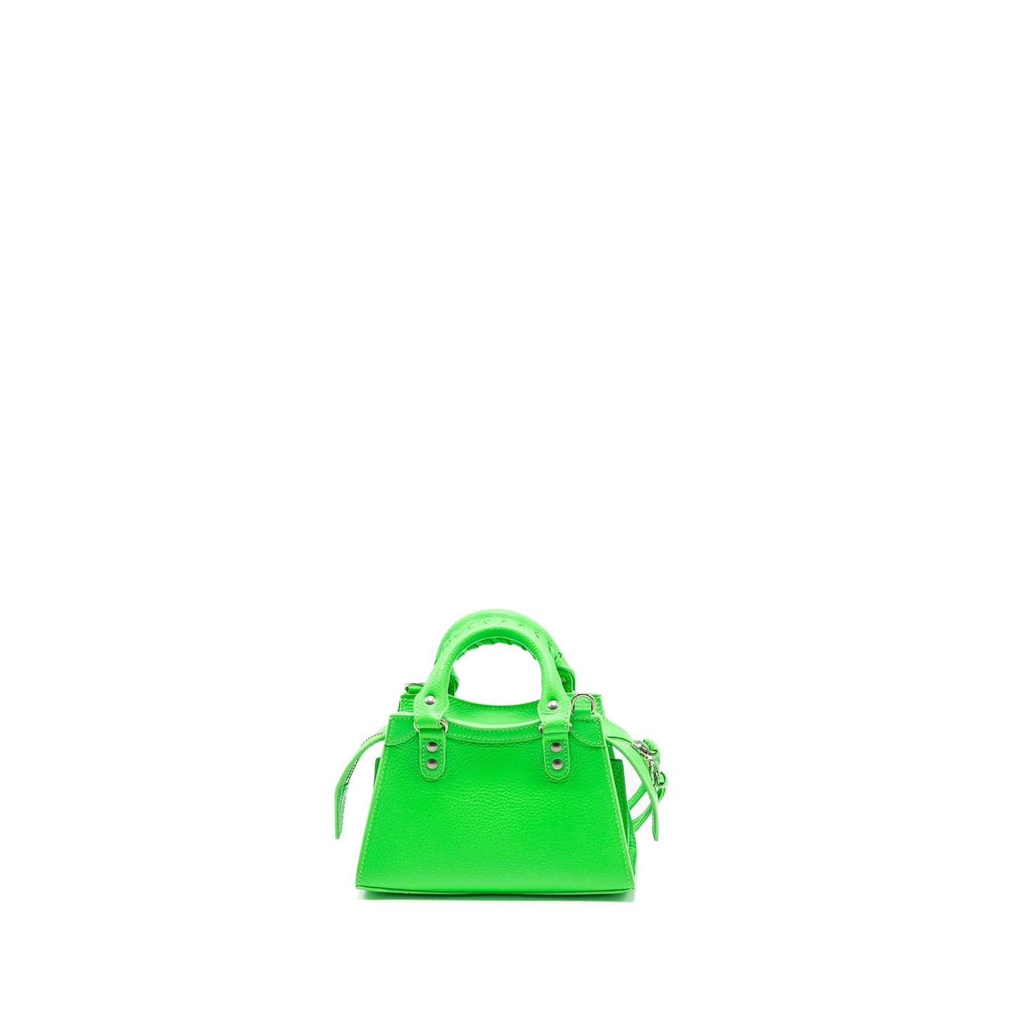 Balenciaga Super Mini Neo City Purse Calfskin Green