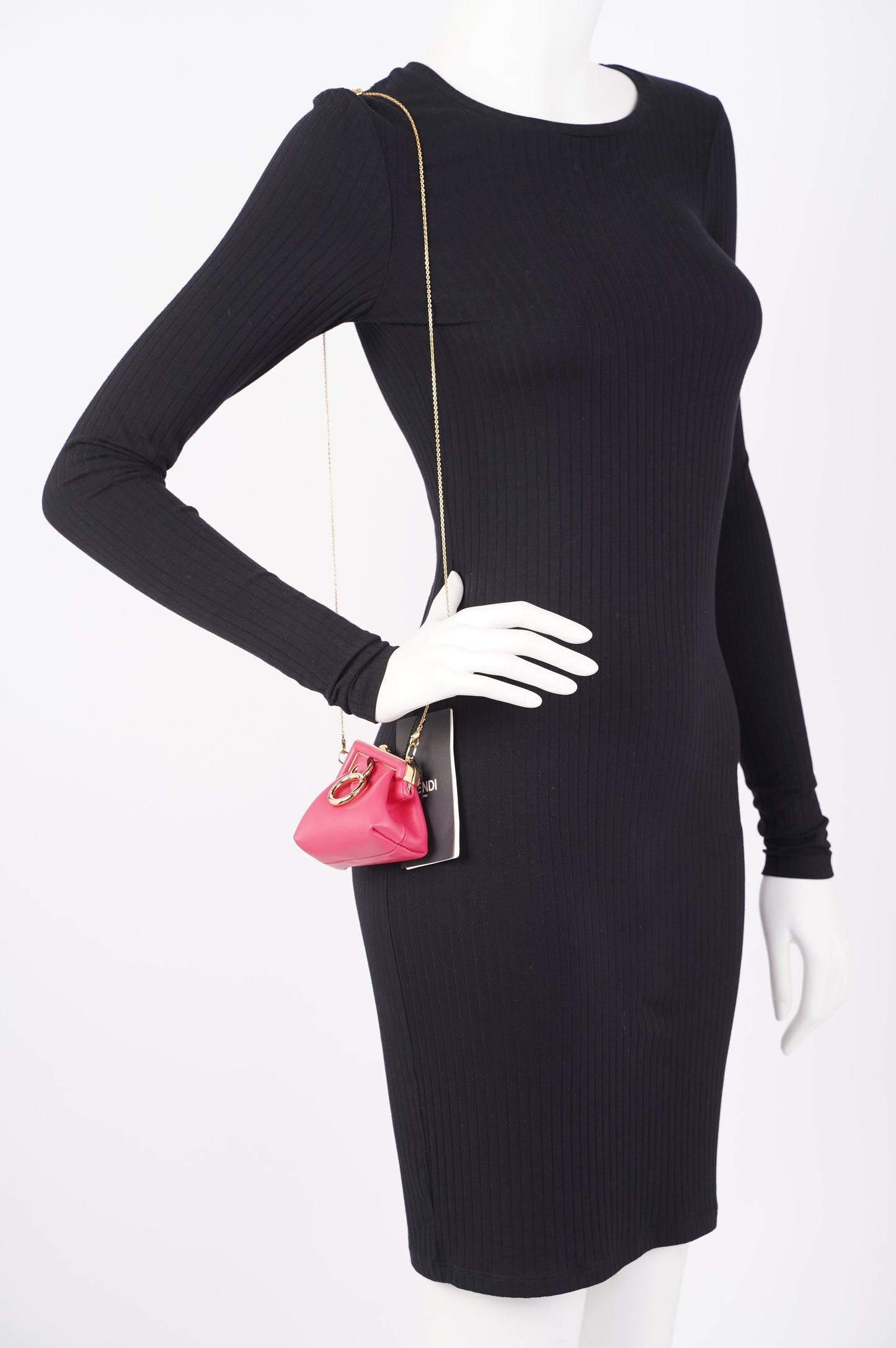 Fendi Fendi First Charm Pink Leather Nano