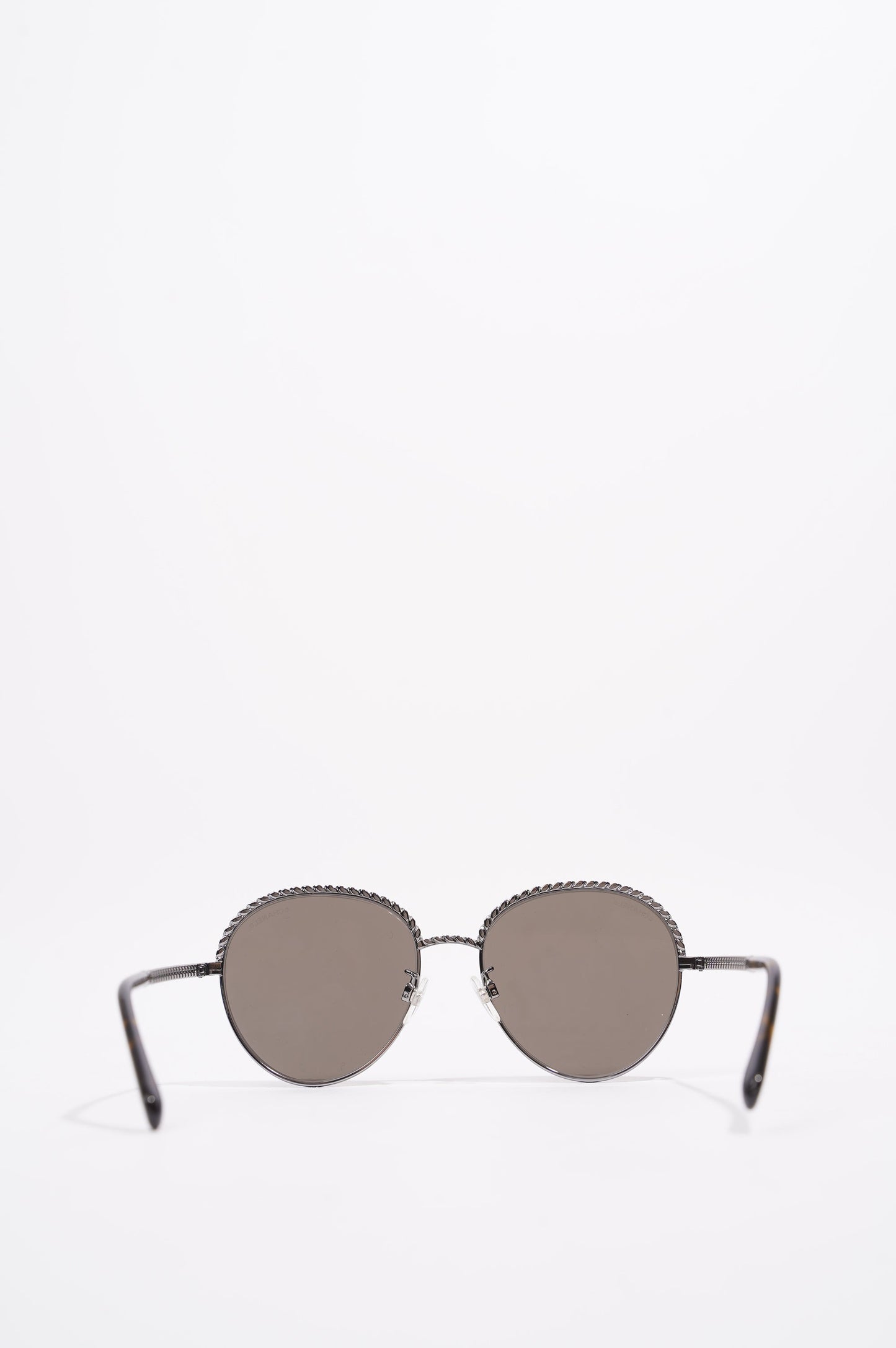 Chanel 4242 Sunglasses Black   Silver 135