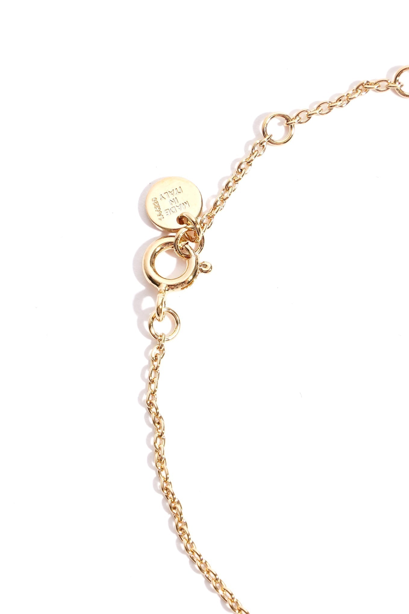 Fendi F Bracelet Golden Finish Metal / Rhinestones