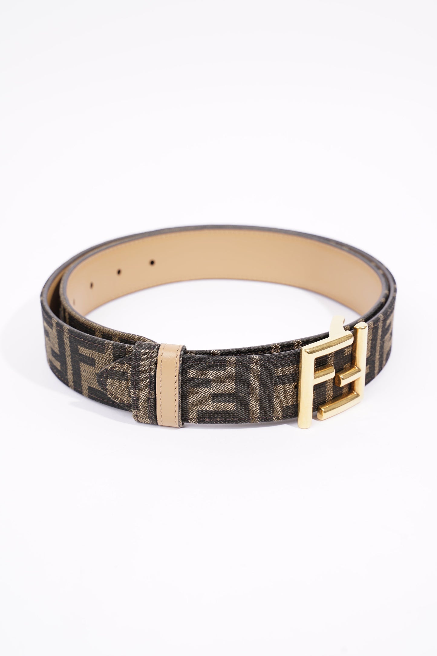 Fendi Womens Reversible FF Belt Zucca 90