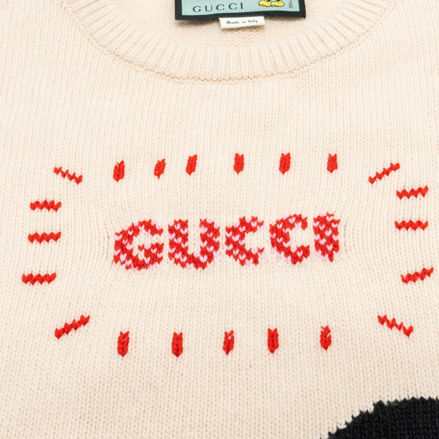 Gucci Size S Disney Limited Edition Mickey Mo  Sweater Wool Light Pink