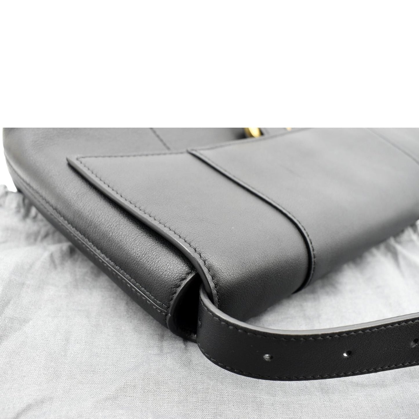 BALENCIAGA Treize Leather Shoulder Bag Black