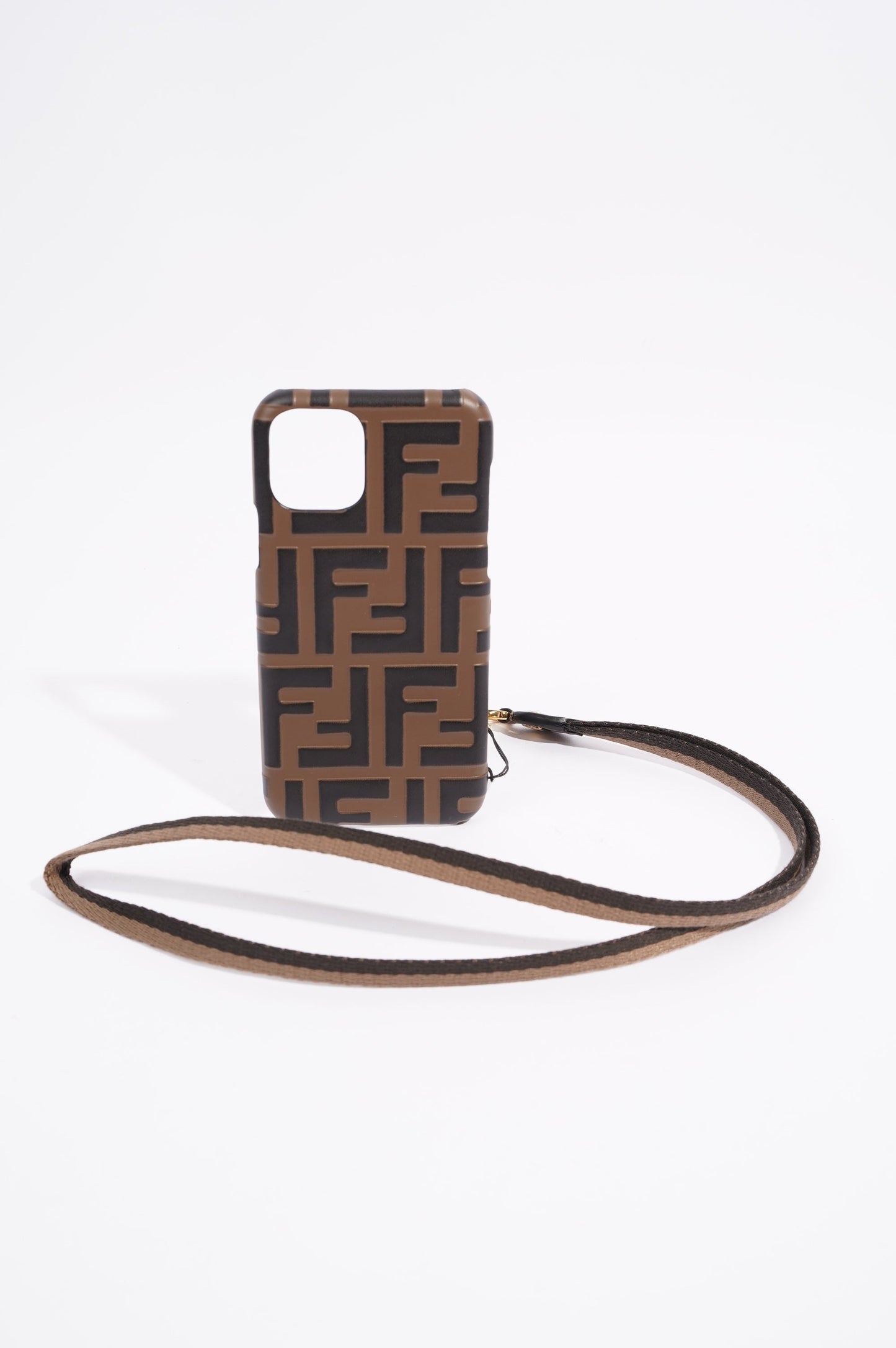 Fendi Womens Iphone 11 Pro Case Monogram Acetate