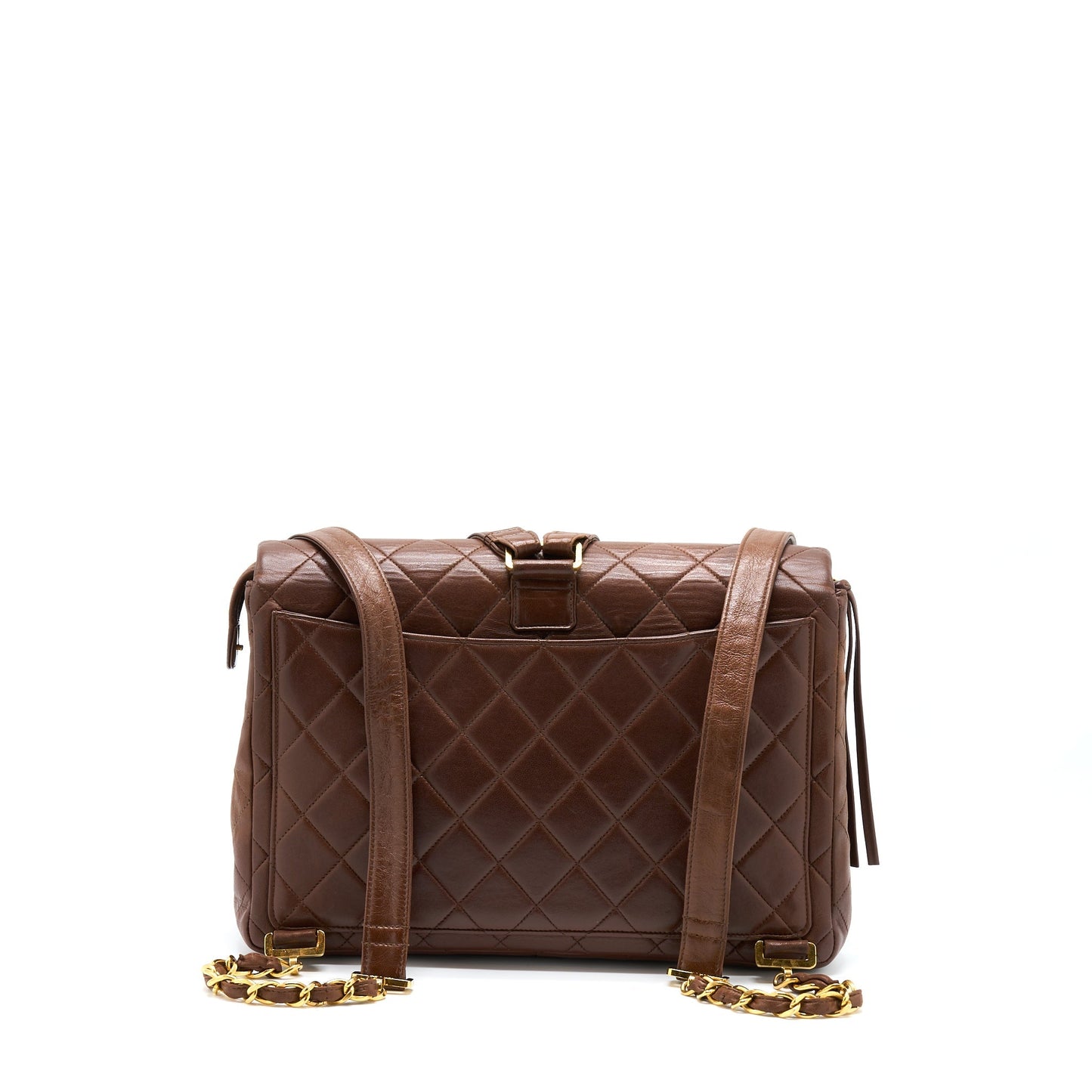 Chanel   Classic Timeless Backpack Lambskin Brown GHW