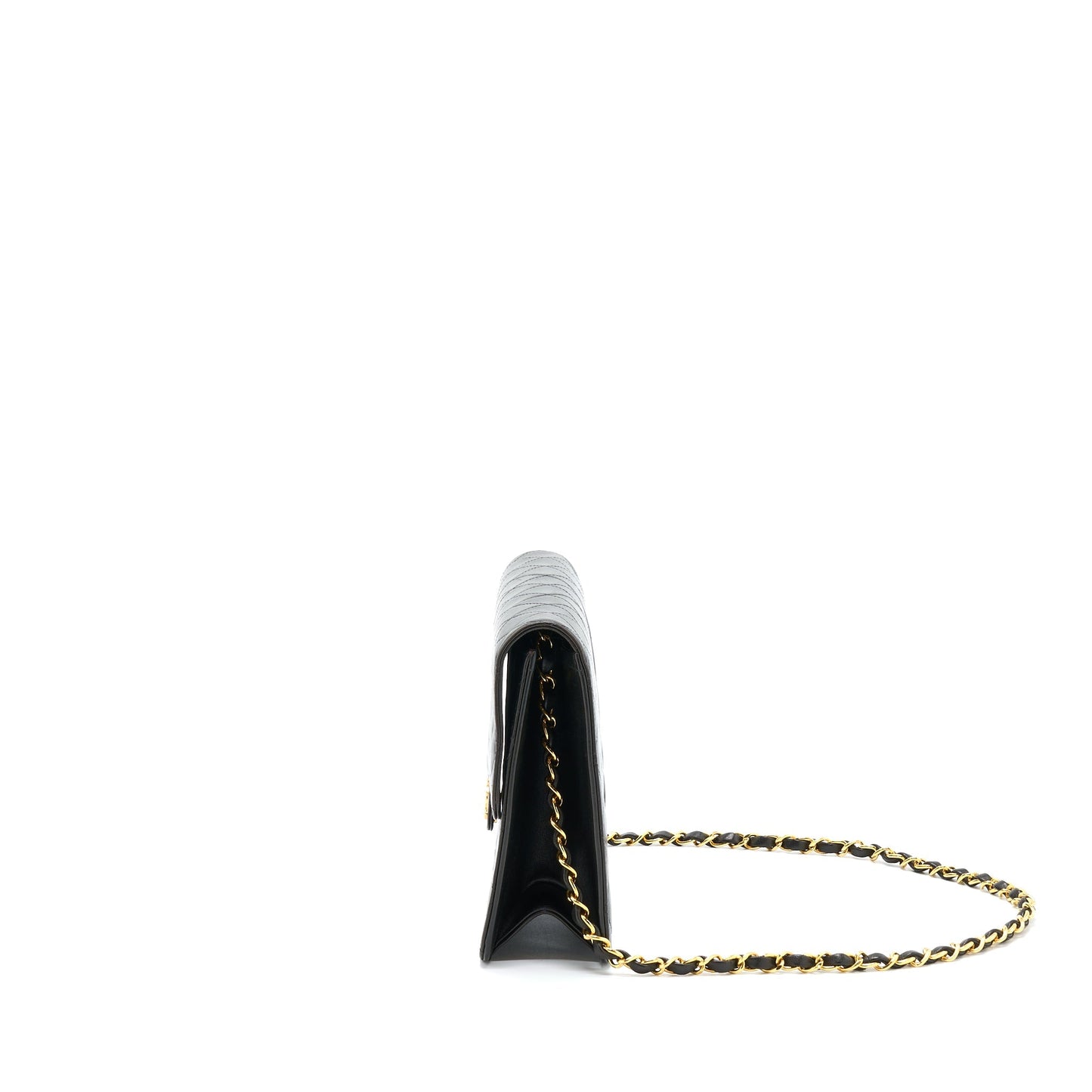 Chanel   Flap Bag Lambskin Black GHW