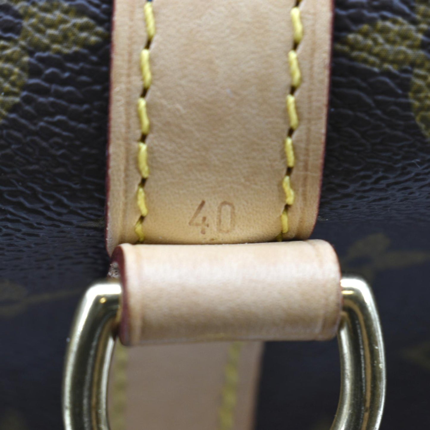 LOUIS VUITTON Speedy 40 Bandouliere Heritage Monogram Canvas Travel Bag Brown