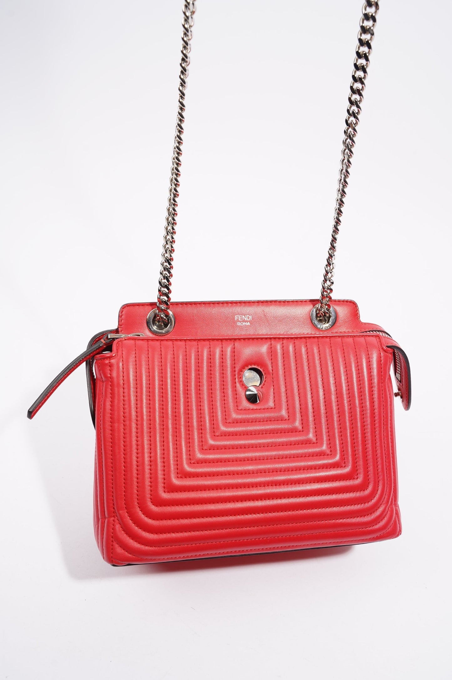 Fendi Womens Dotcom Bag Red