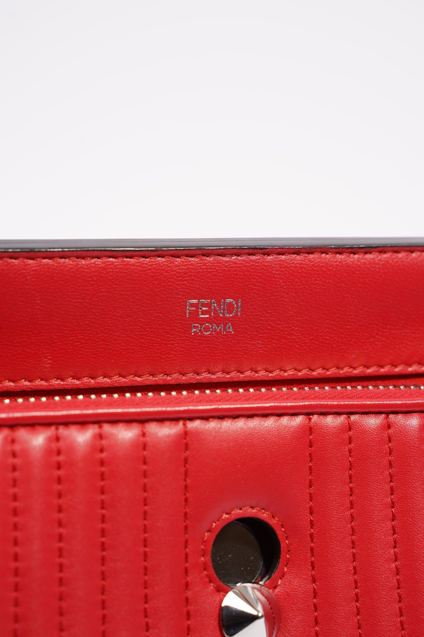 Fendi Womens Dotcom Bag Red