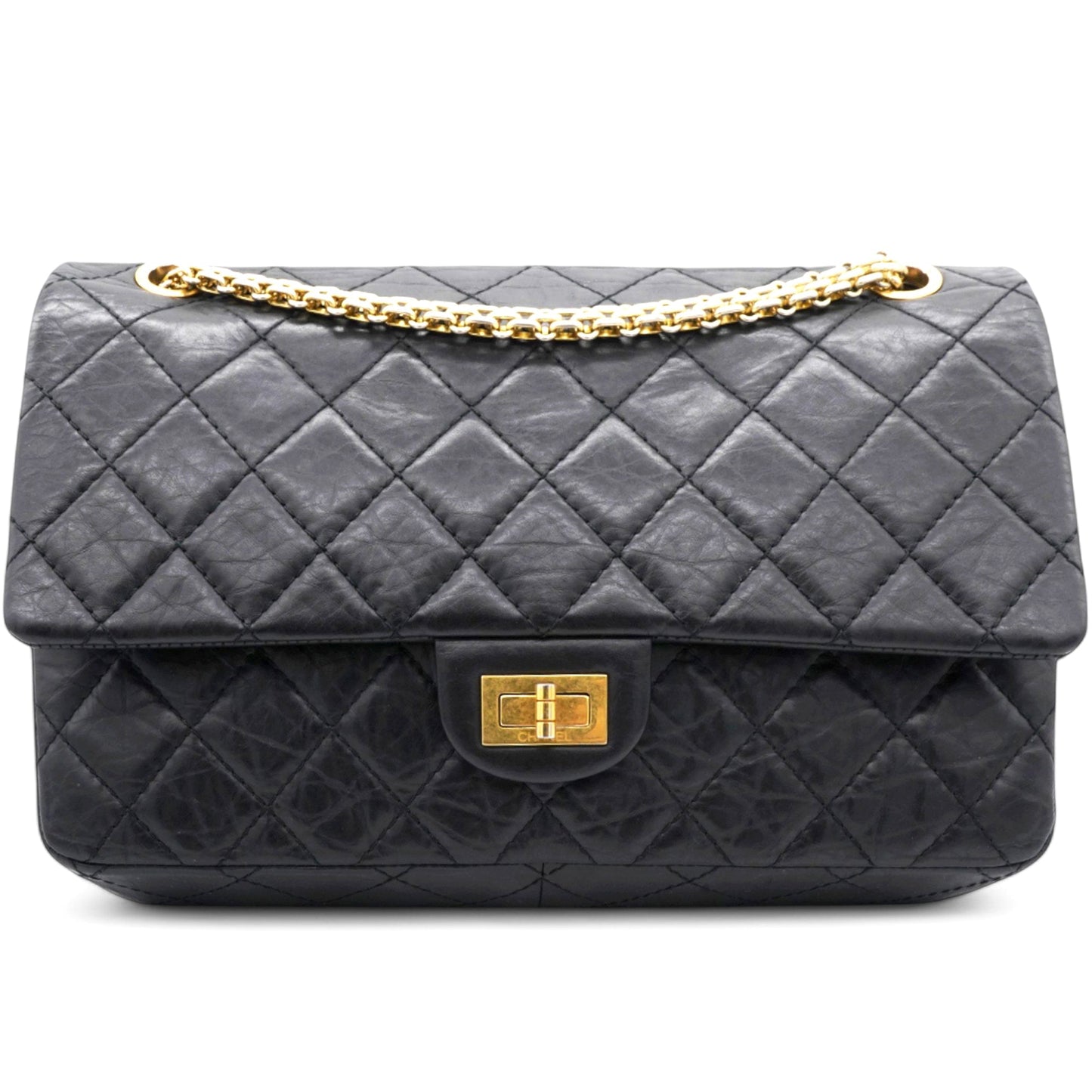 Chanel Aged Quilted 2.55 Reissue 225 Flap Black
