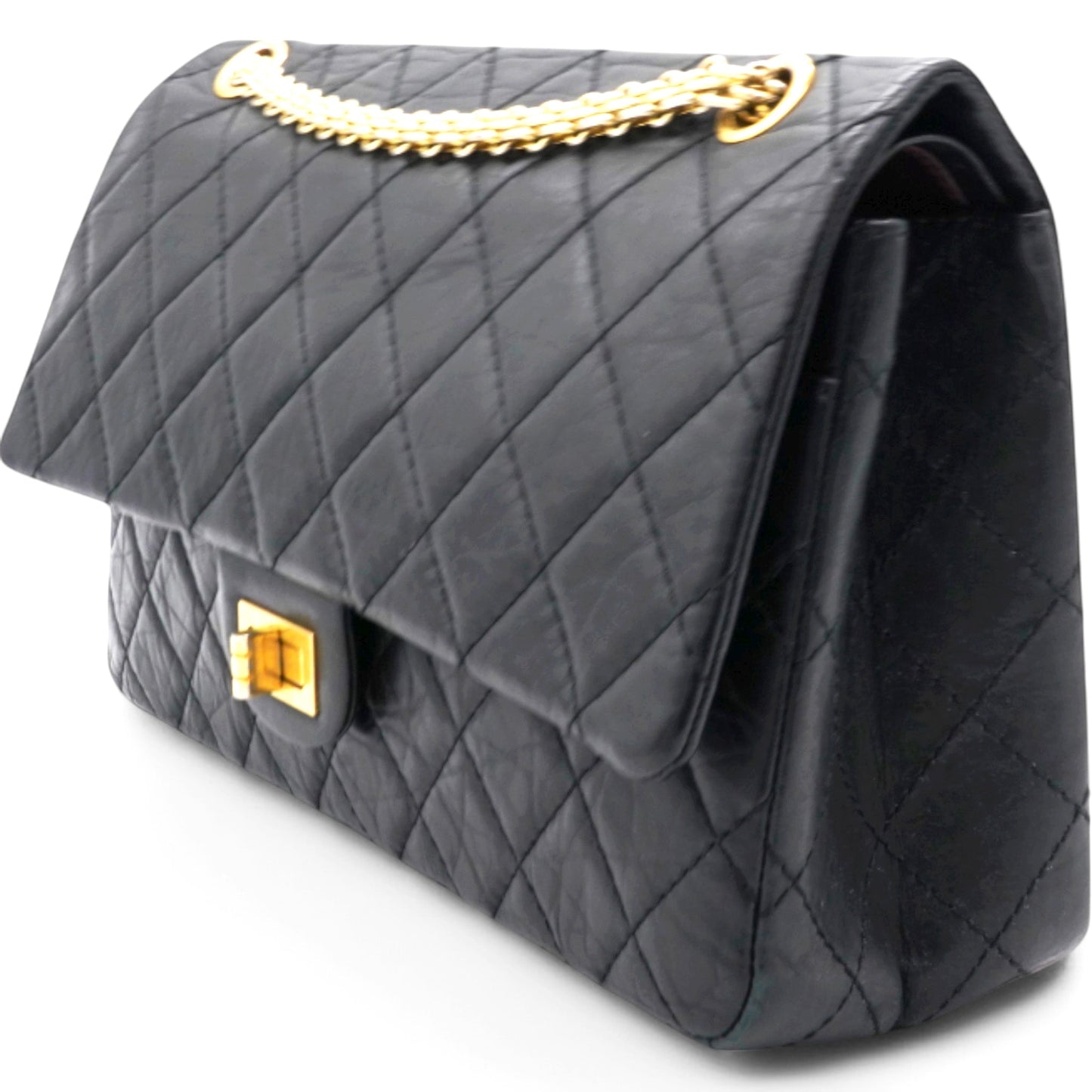 Chanel Aged Quilted 2.55 Reissue 225 Flap Black