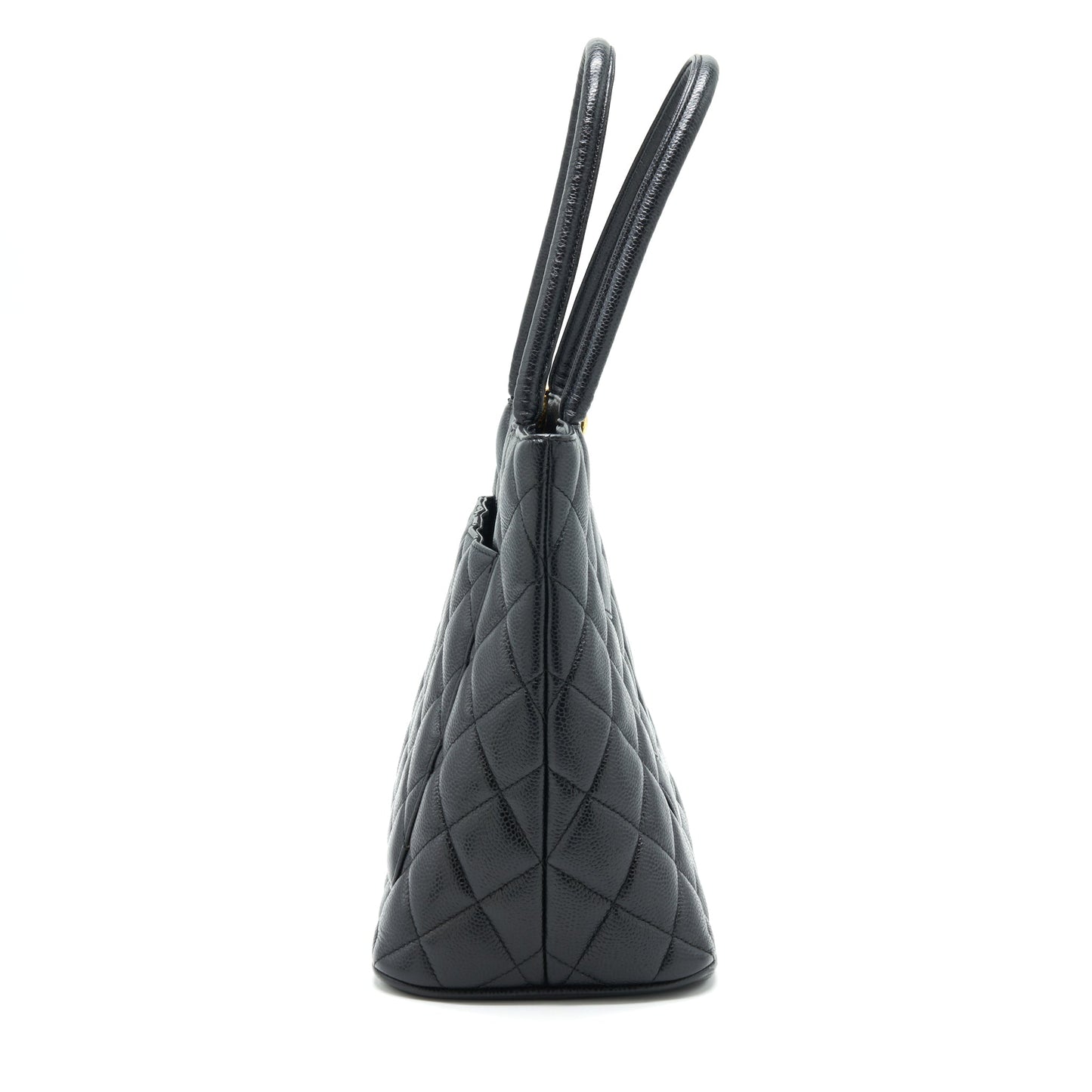 Chanel   Medallion Tote Bag Caviar Black GHW