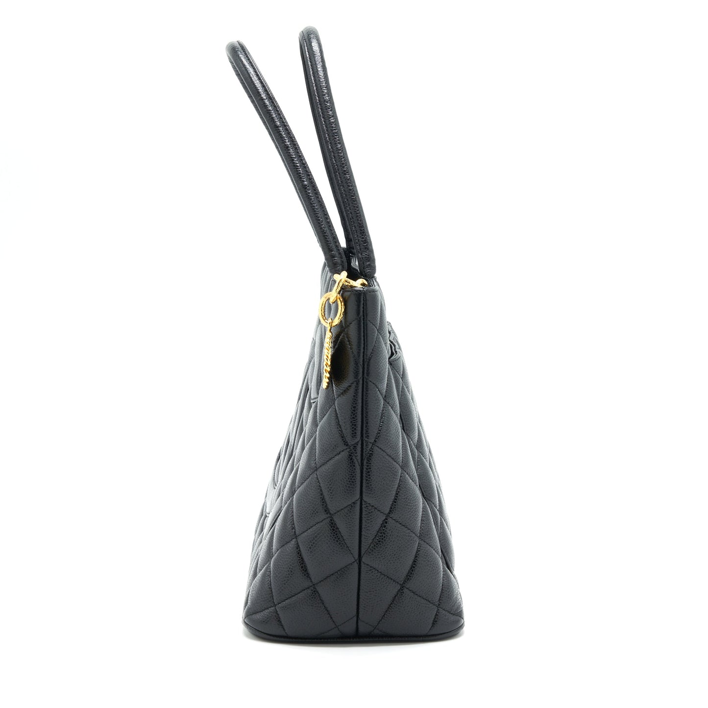 Chanel   Medallion Tote Bag Caviar Black GHW