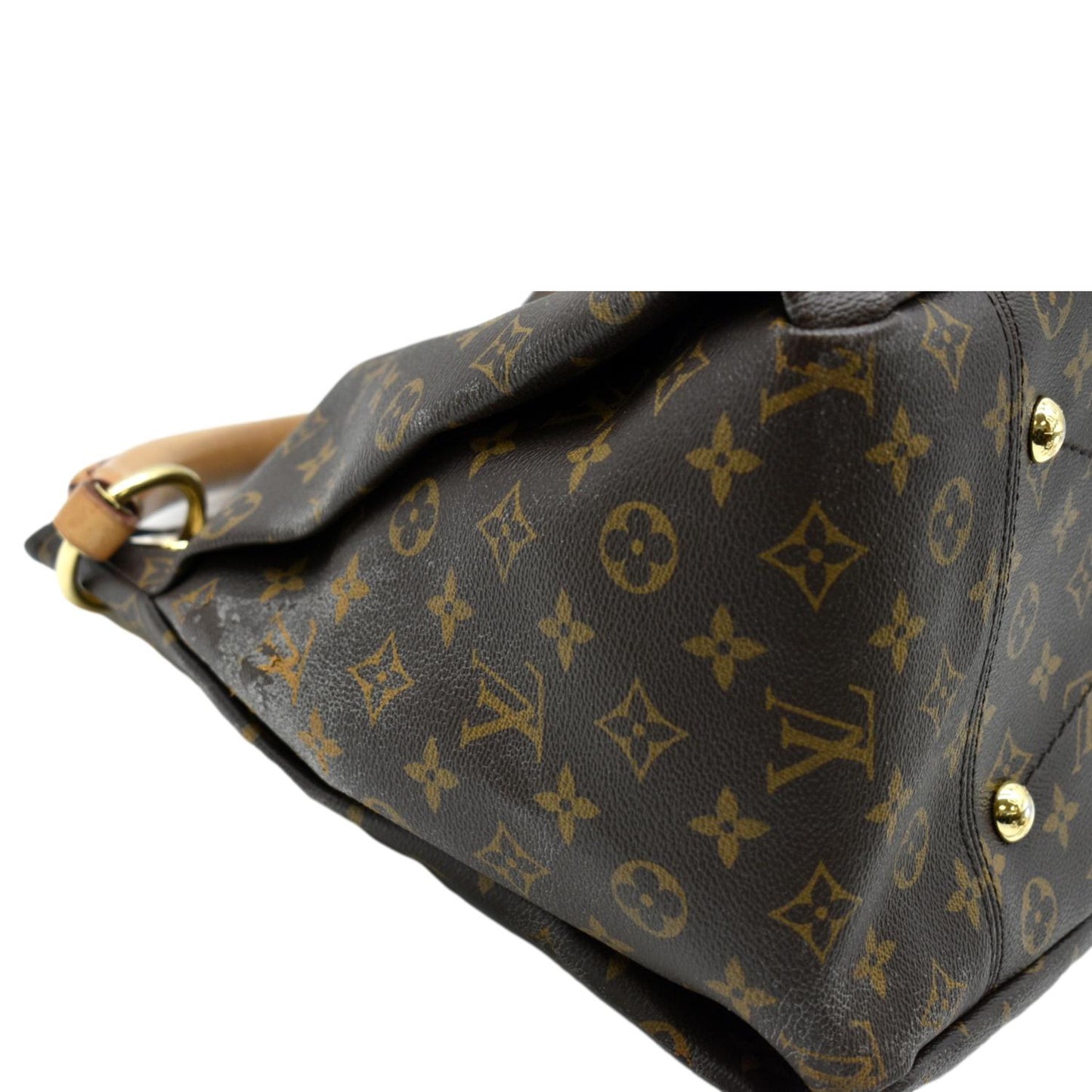 LOUIS VUITTON  Artsy MM Monogram Canvas Hobo Bag Brown