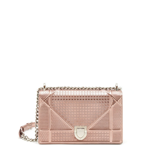 Dior Medium Diorama Metallic Pink
