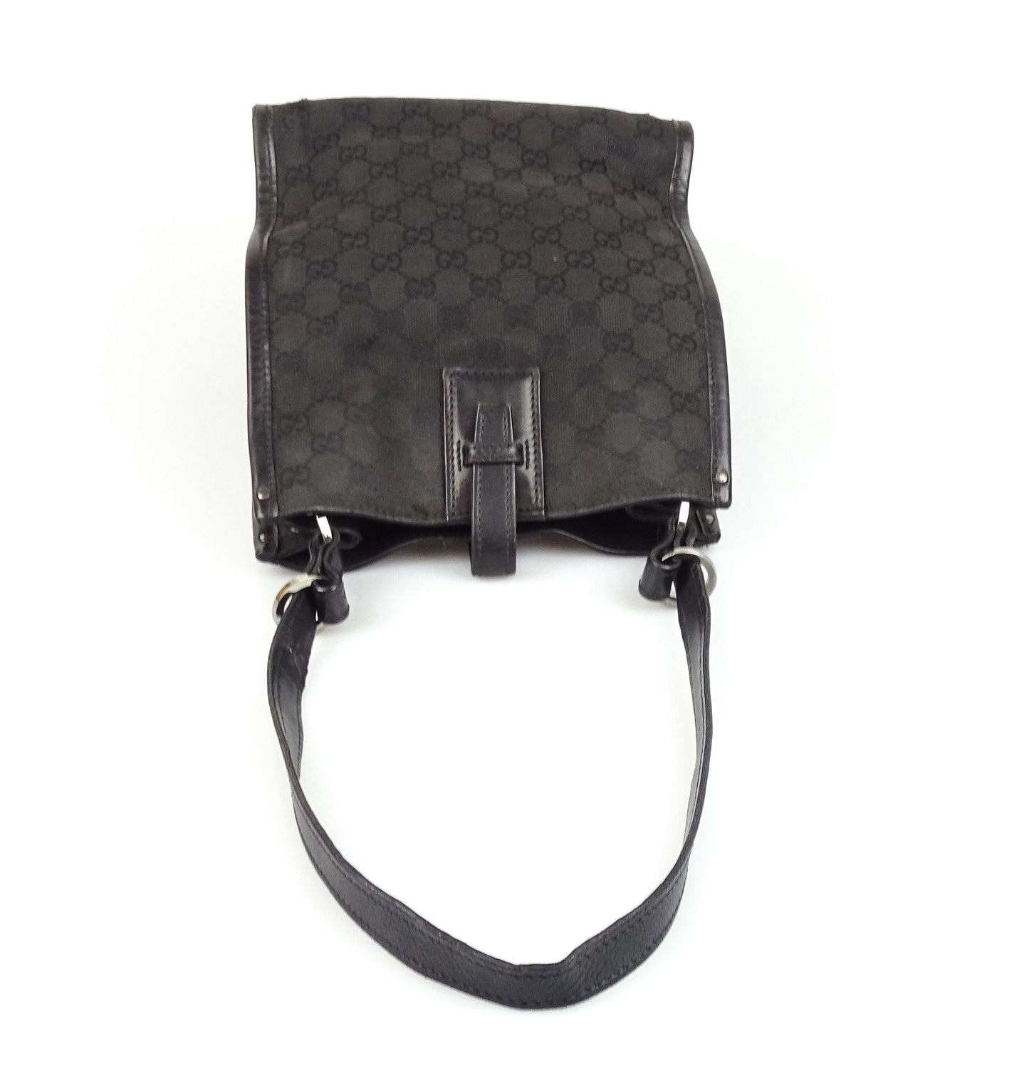Gucci   Black GG Short Strap Shoulder Bag