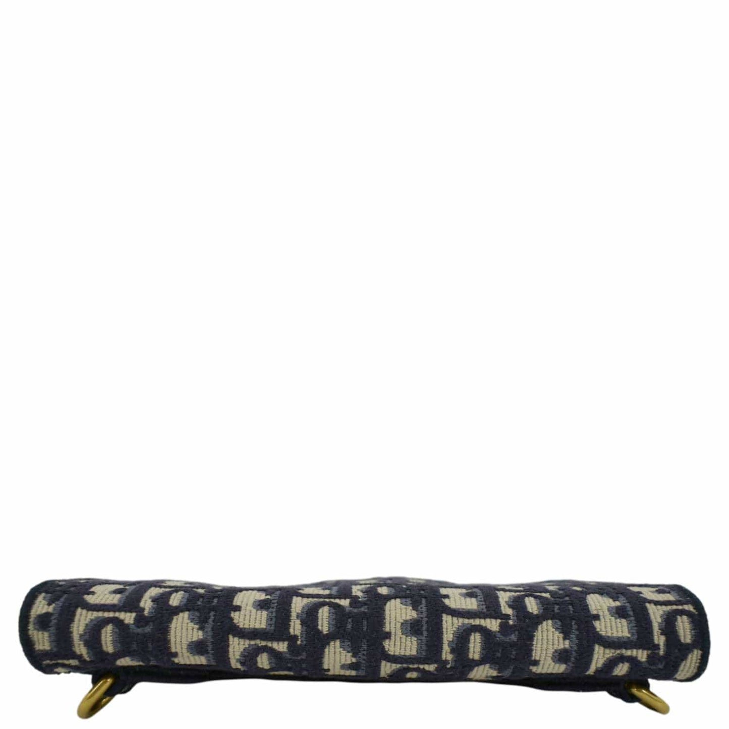 CHRISTIAN DIOR Saddle Oblique Canvas Belt Bag Navy Blue
