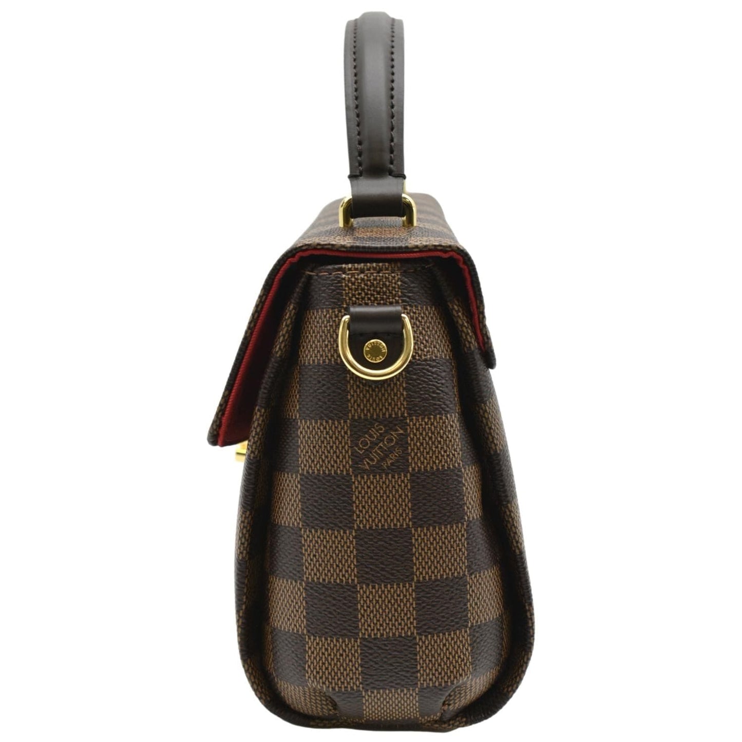 LOUIS VUITTON Croisette Damier Ebene Crossbody Bag Brown