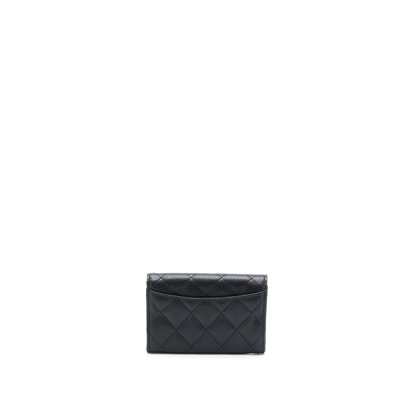 Chanel Classic Flap  Holder Caviar Black SHW