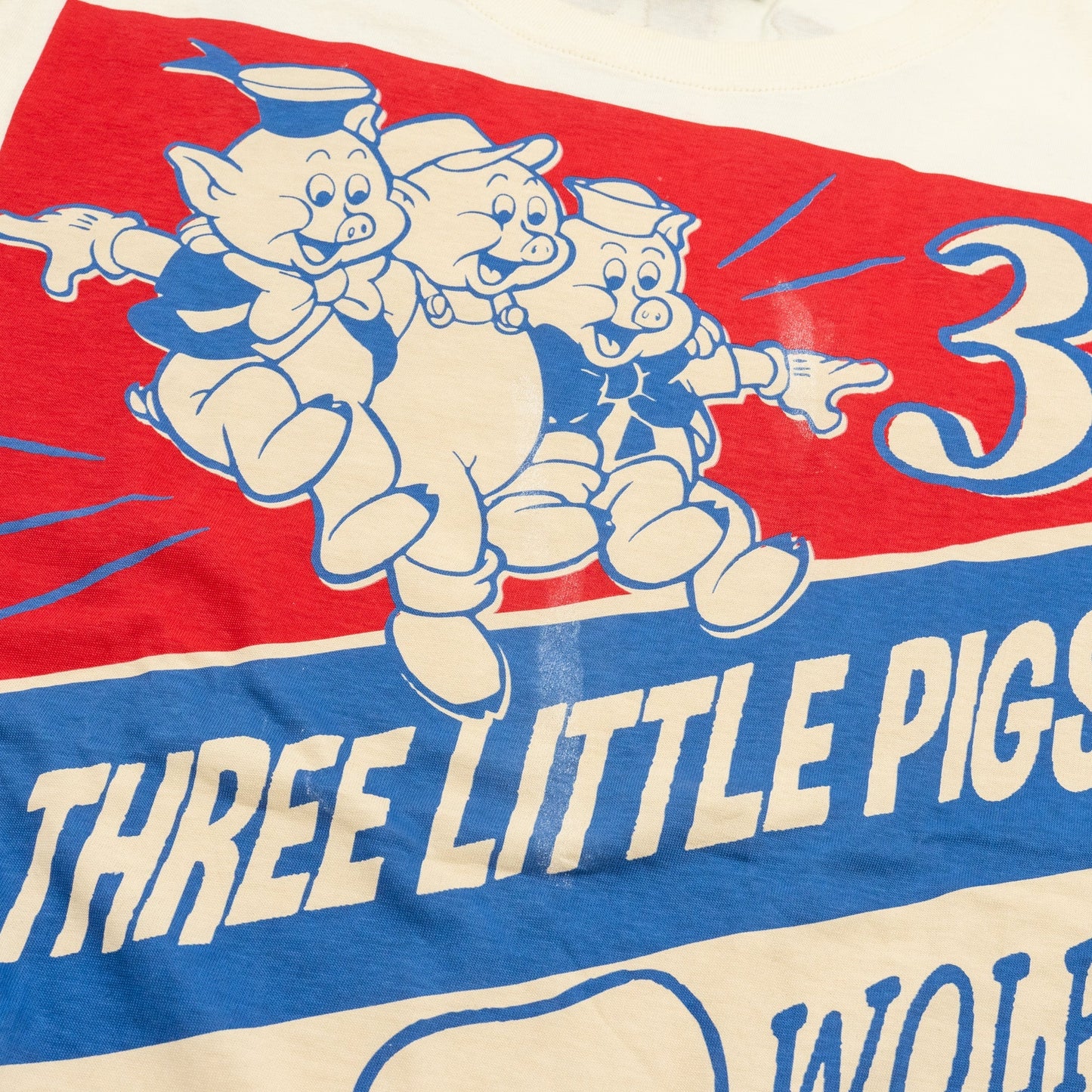 Gucci Size XS ?Whale Three Little Pigs? Print T-shirt White/Multicolour