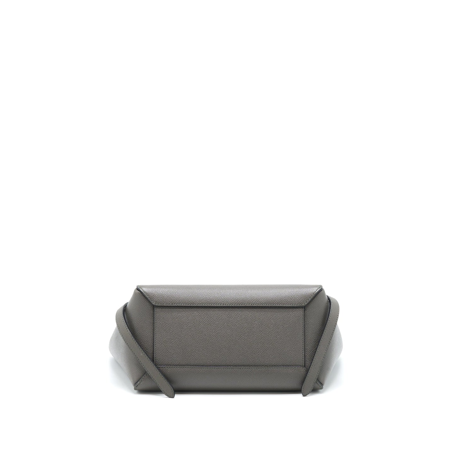 Celine Belt Purse Grained Calfskin Grey