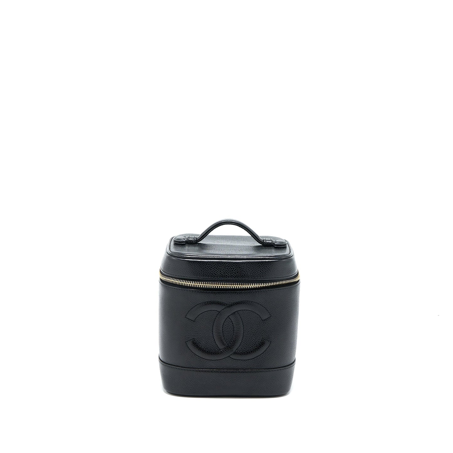 Chanel   Vanity Case with Chain Caviar Black GHW