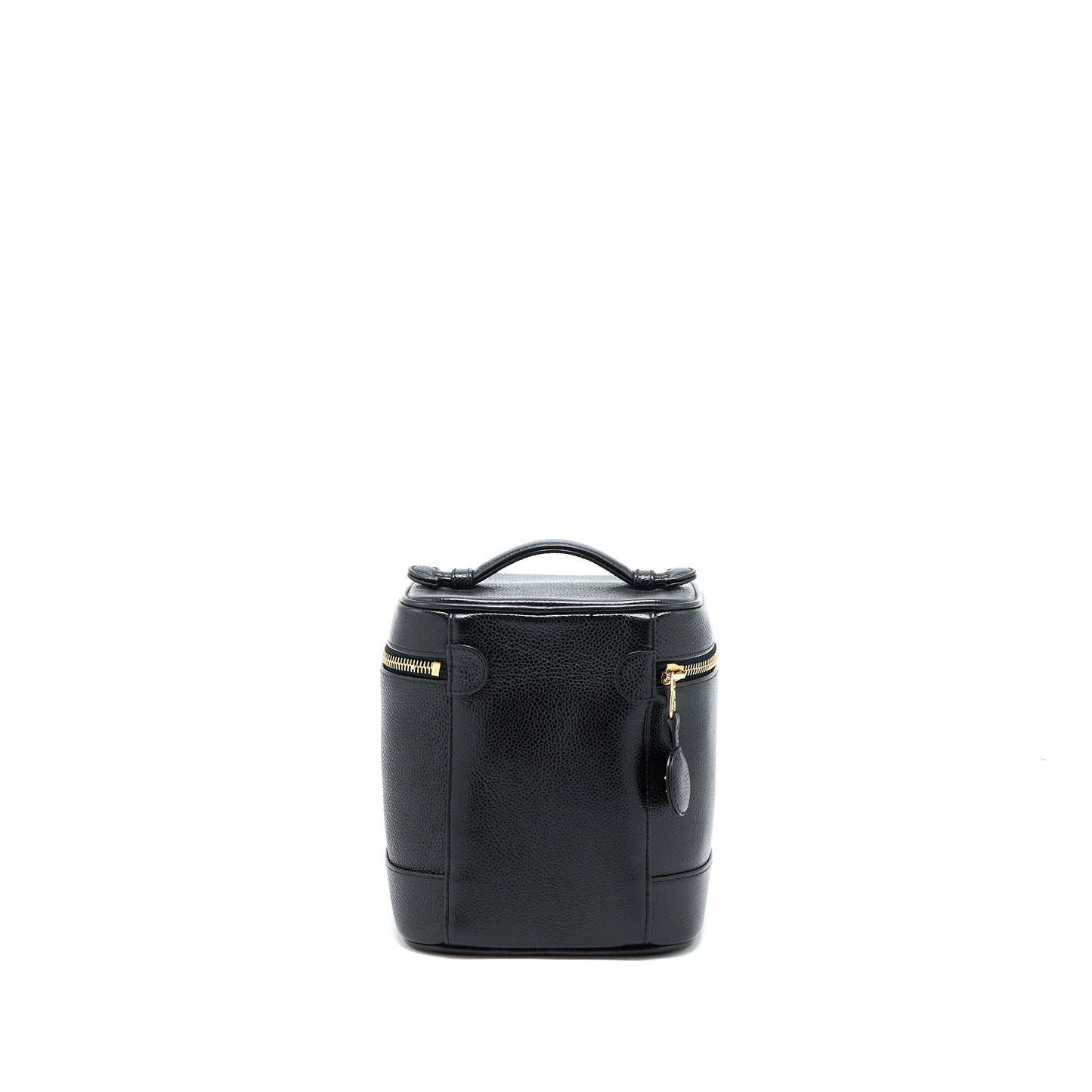 Chanel   Vanity Case with Chain Caviar Black GHW