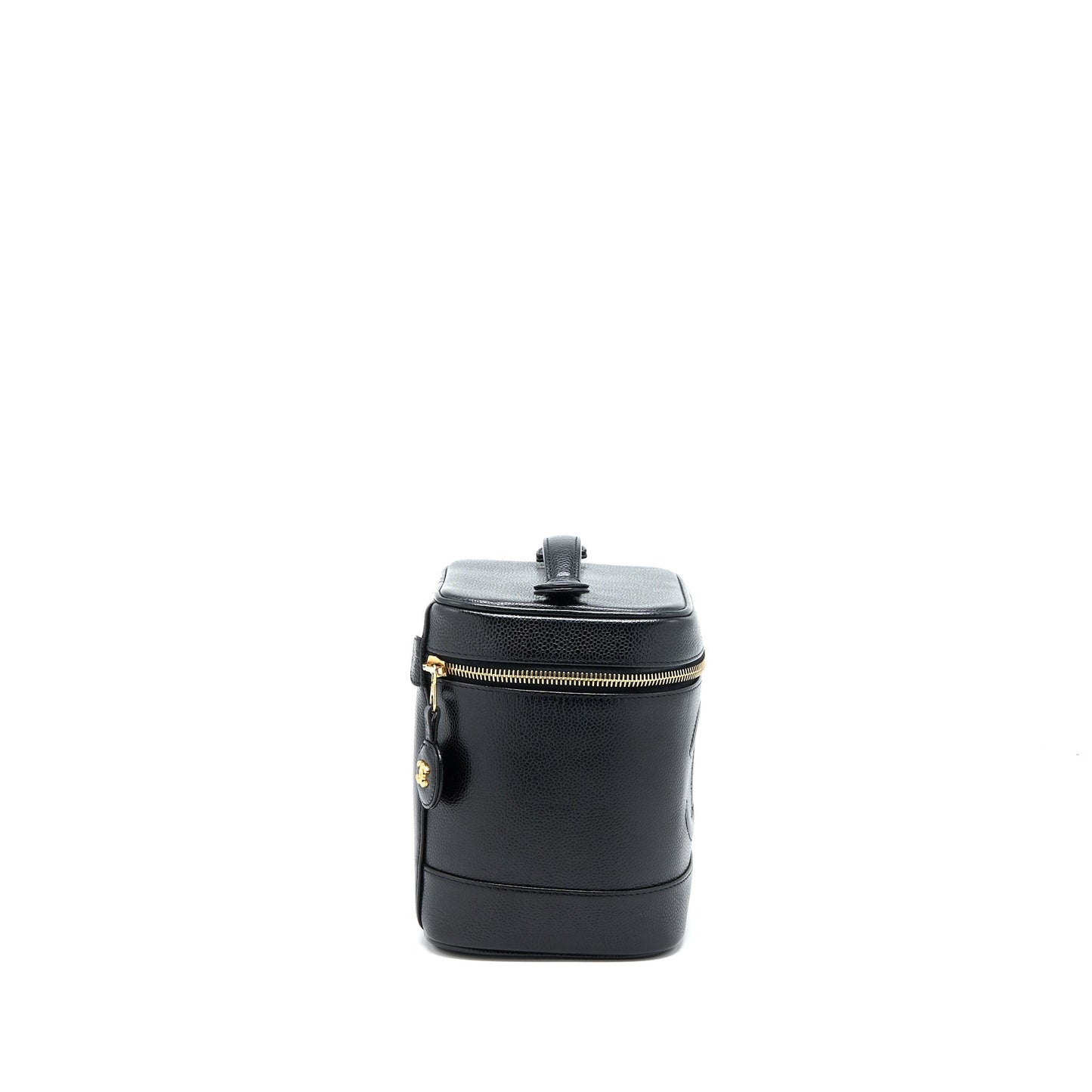 Chanel   Vanity Case with Chain Caviar Black GHW