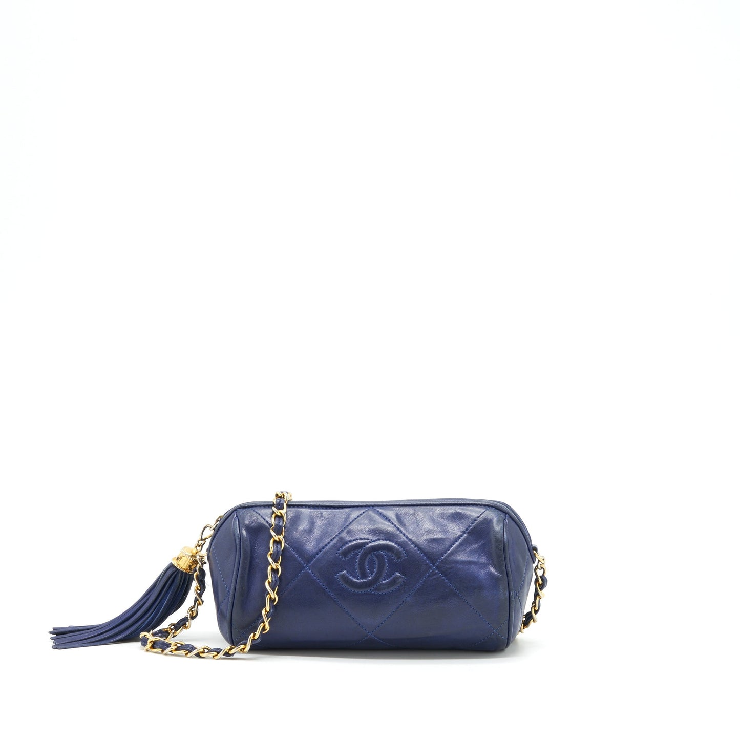 Chanel   Barrel Bag Lambskin Navy GHW