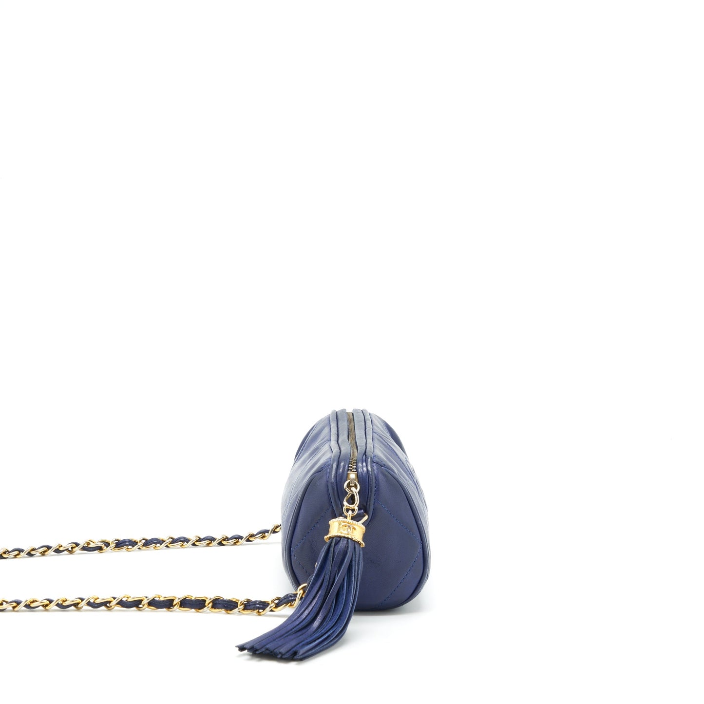 Chanel   Barrel Bag Lambskin Navy GHW