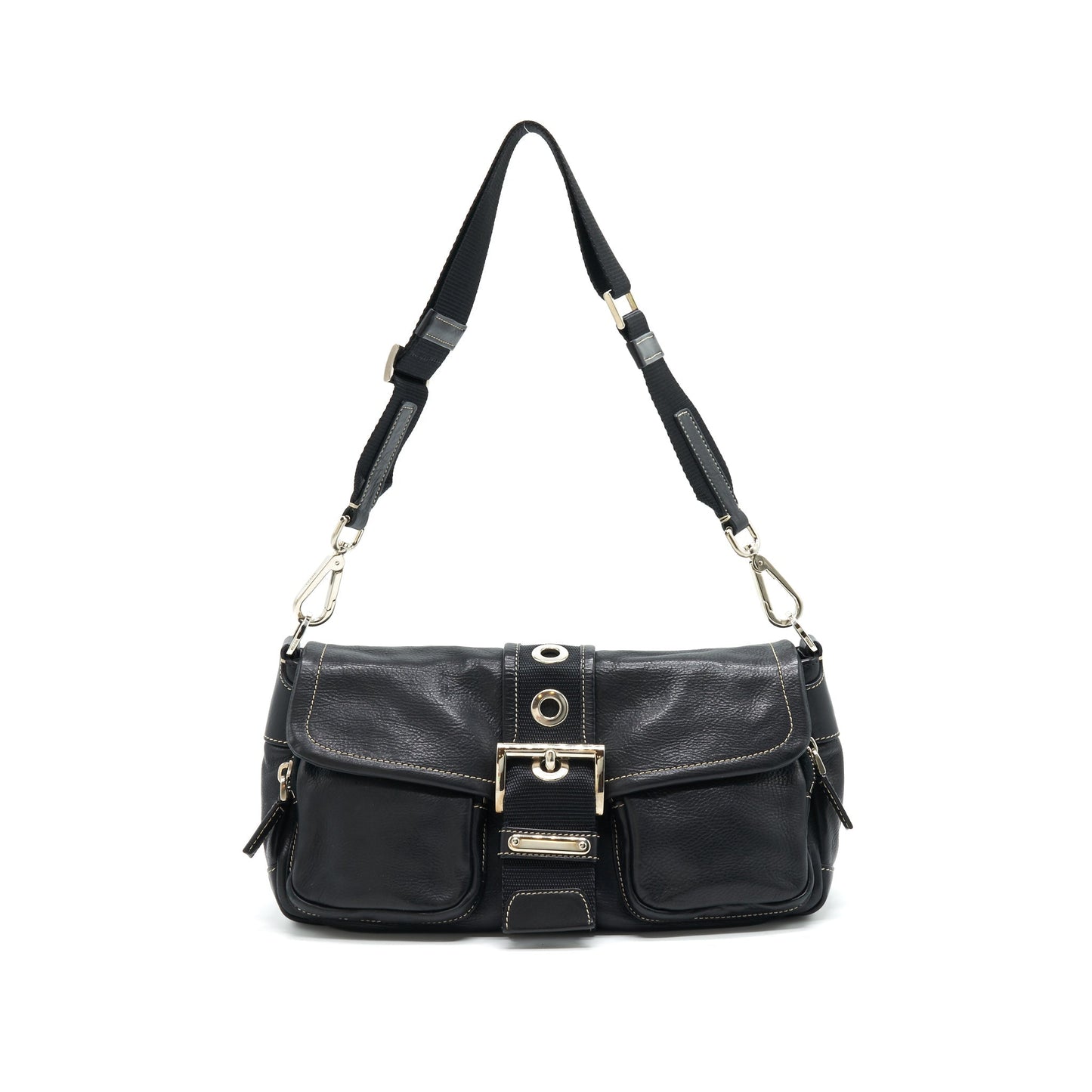 PRADA Long Mini Purse in Black