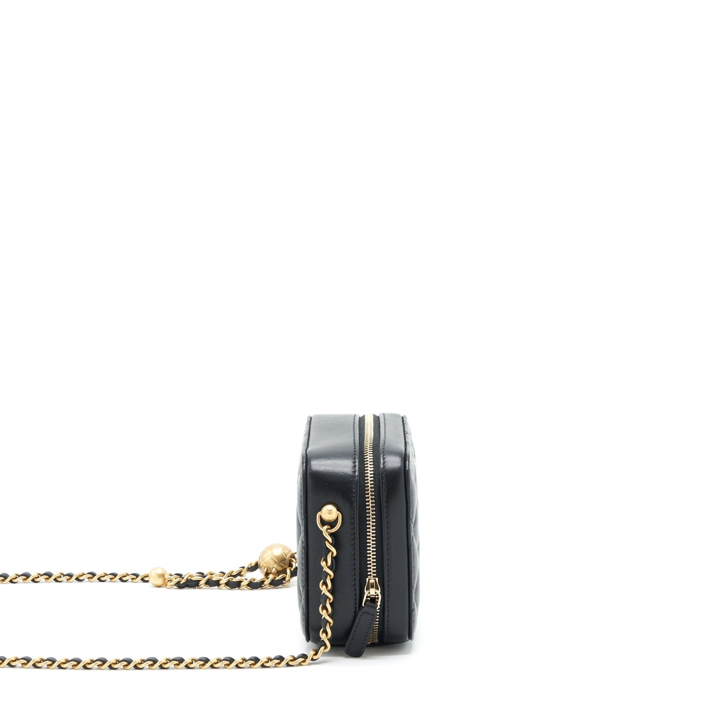 Chanel Pearl Crush Camera Bag Lambskin Black GHW