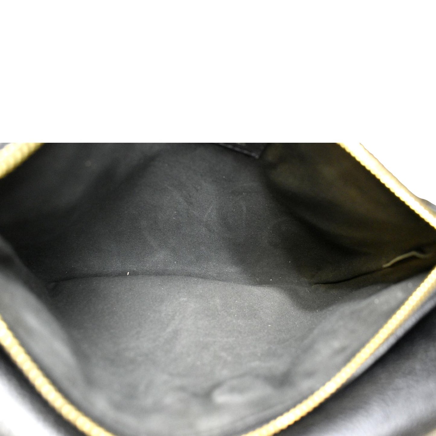 LOUIS VUITTON Twice Pochette Monogram Empreinte Crossbody Bag Black