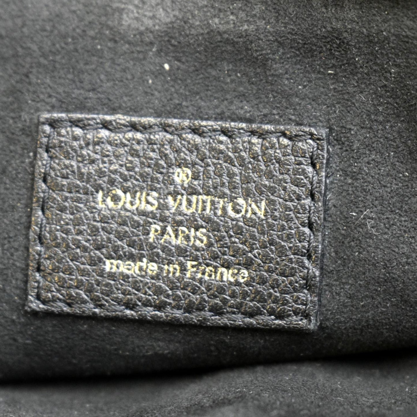 LOUIS VUITTON Twice Pochette Monogram Empreinte Crossbody Bag Black