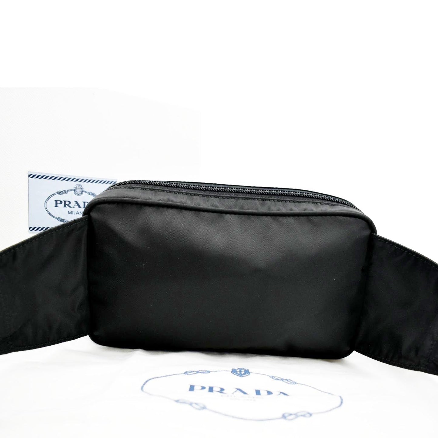 PRADA Tessuto Nylon Belt Bag Black
