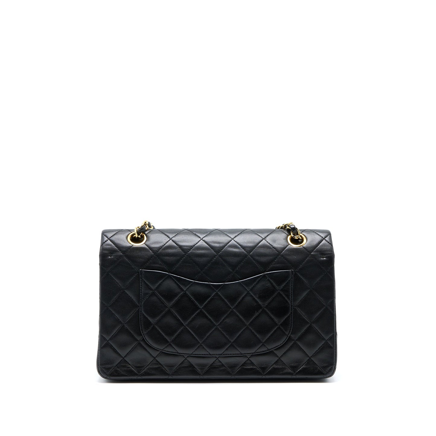 Chanel   Medium Flap Bag Lambskin Black GHW