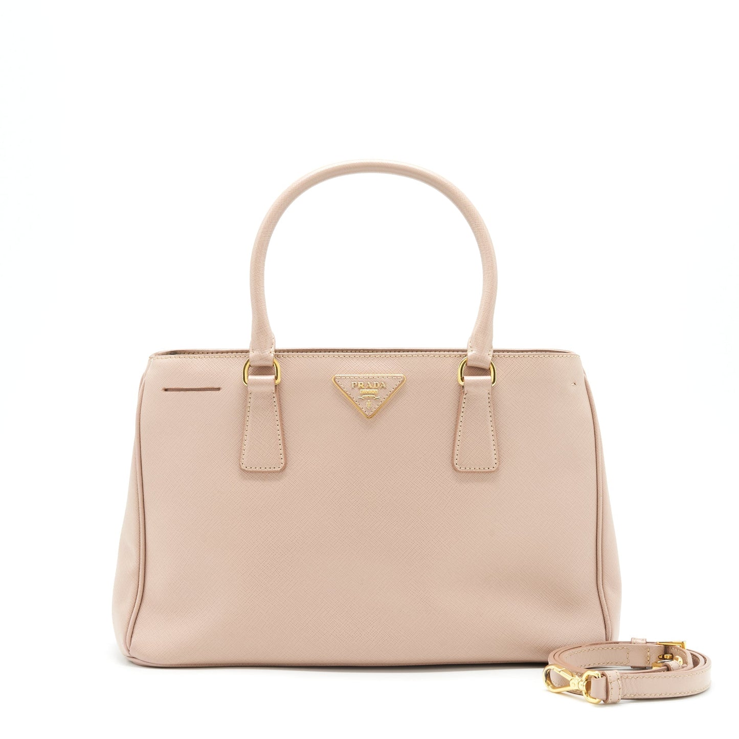 Prada Saffiano Tote Purse Beige
