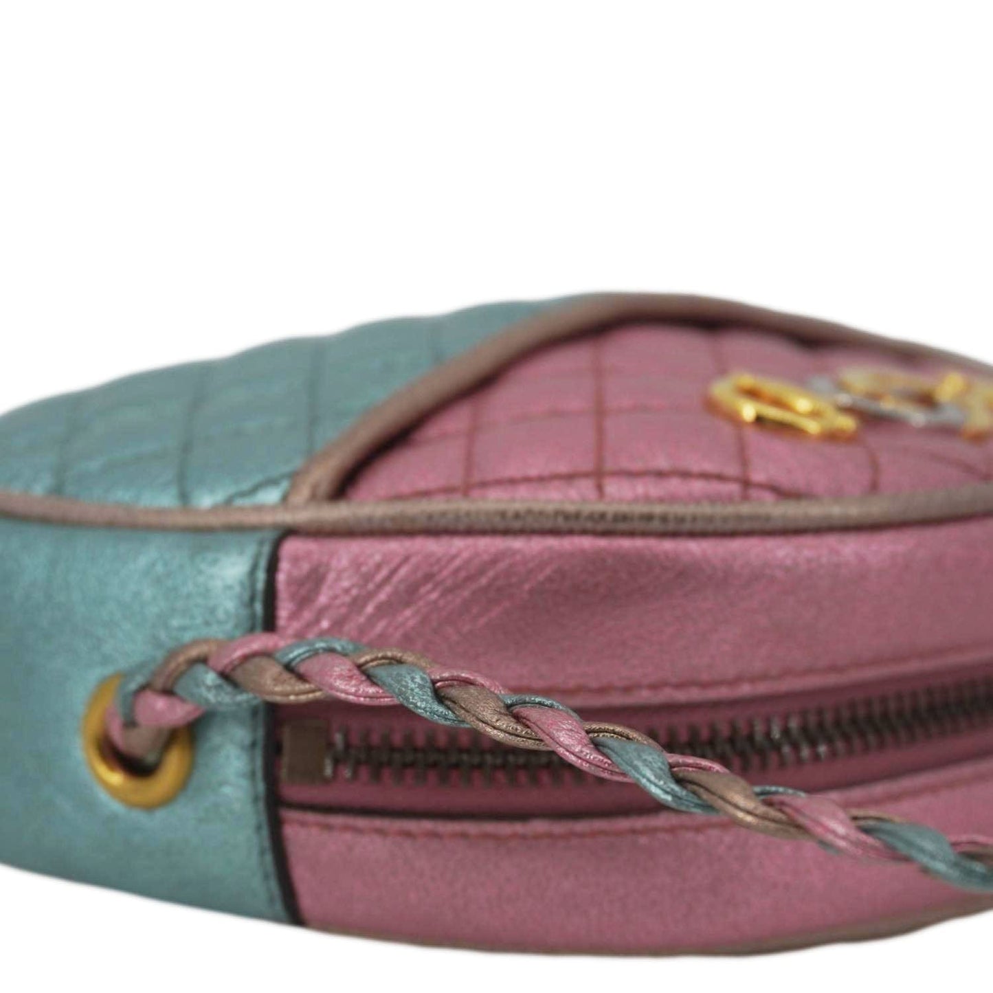 GUCCI Trapuntata Mini Zumi Dome Laminated Nappa Leather Crossbody Bag pink 534951