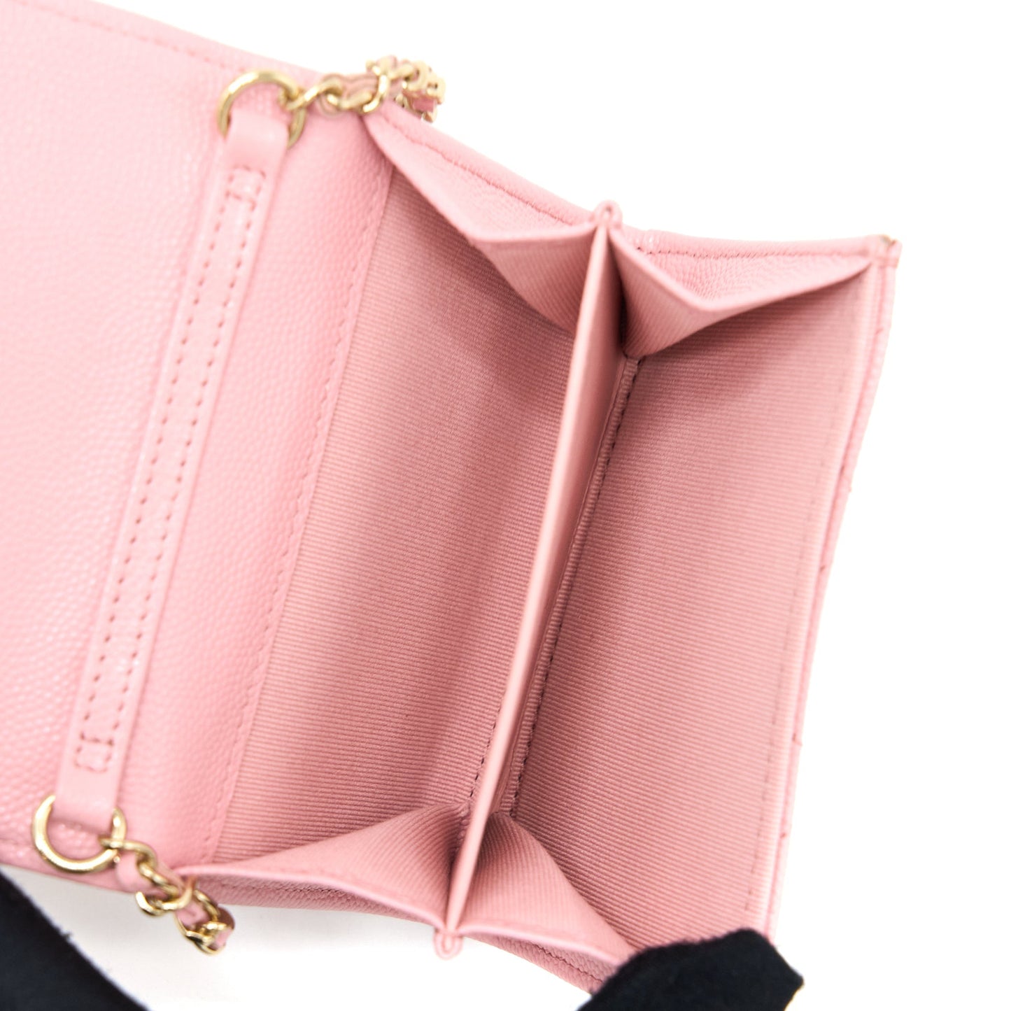 Chanel 22C Flap  Holder with Chain Caviar Pink LGHW