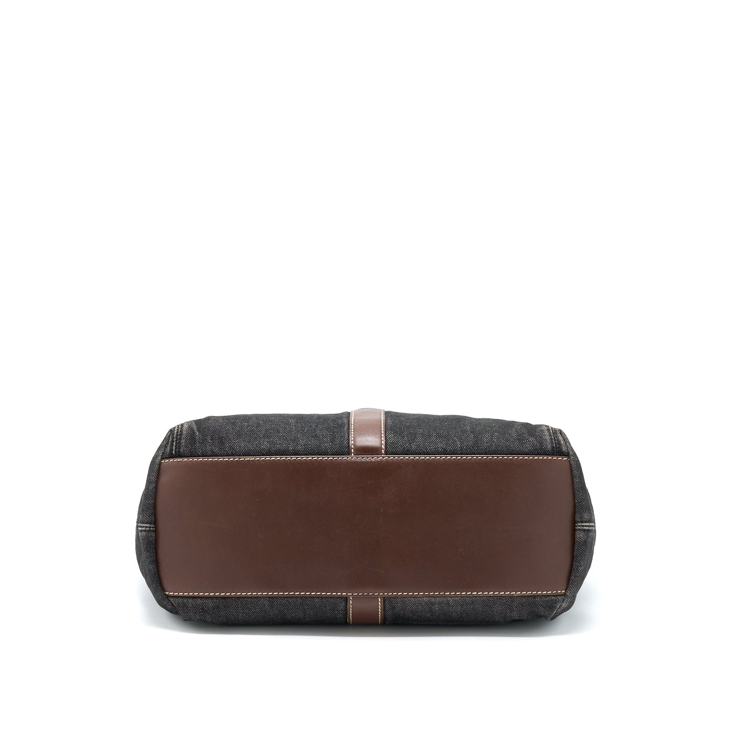 Chanel   Denim Tote Bag Ruthenium Sliver Hardware
